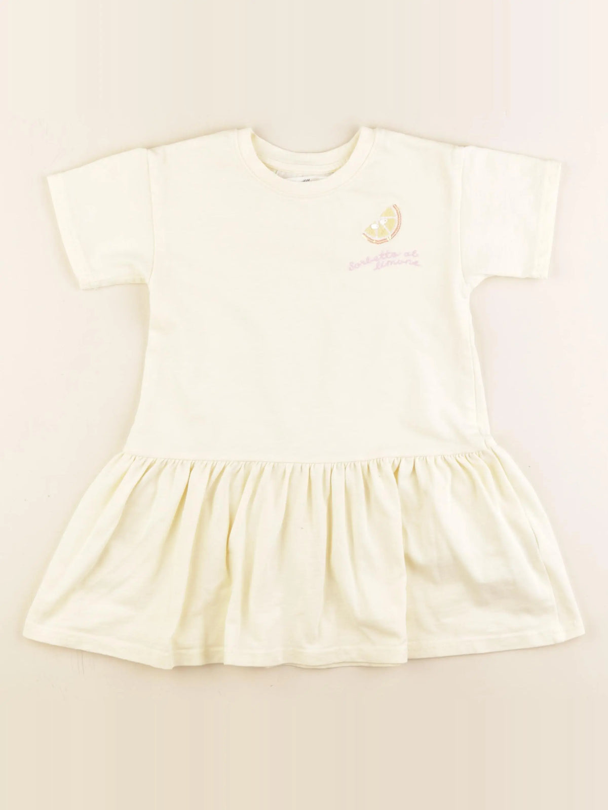 H&M - robe jaune - 3/4 ans