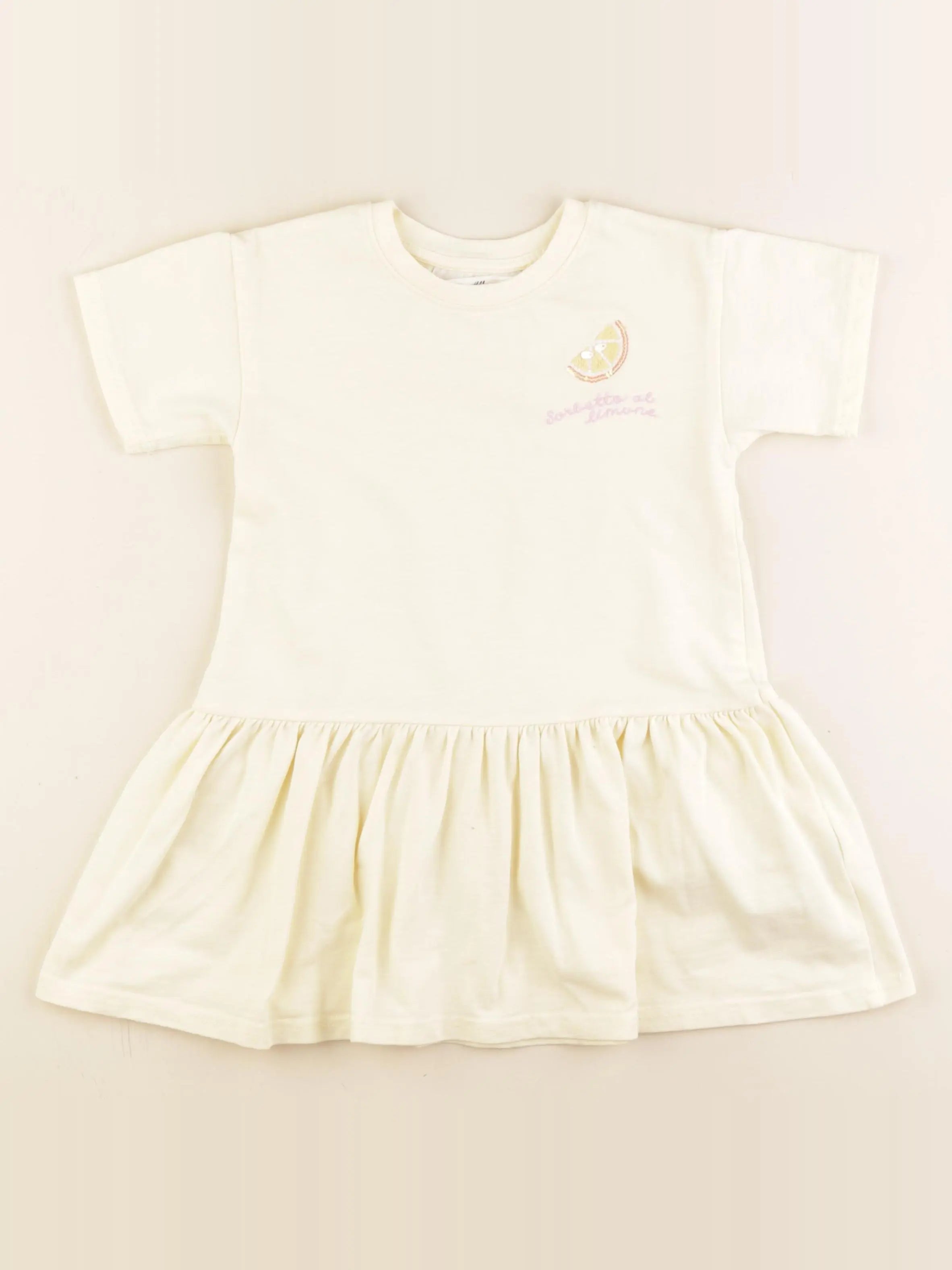 H&M - robe jaune - 3/4 ans