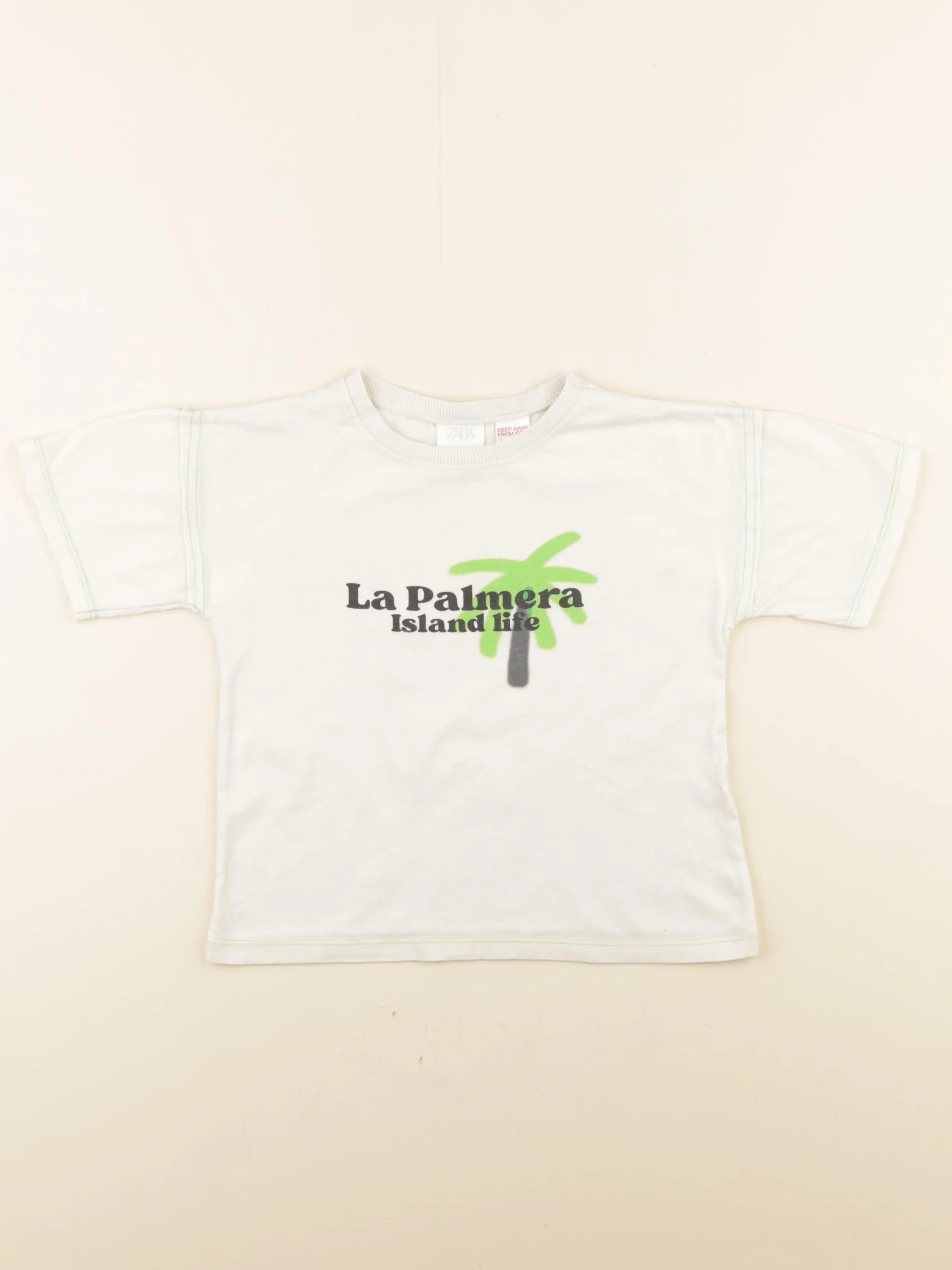 Zara - tee-shirt imprimé au dos blanc - 4 ans