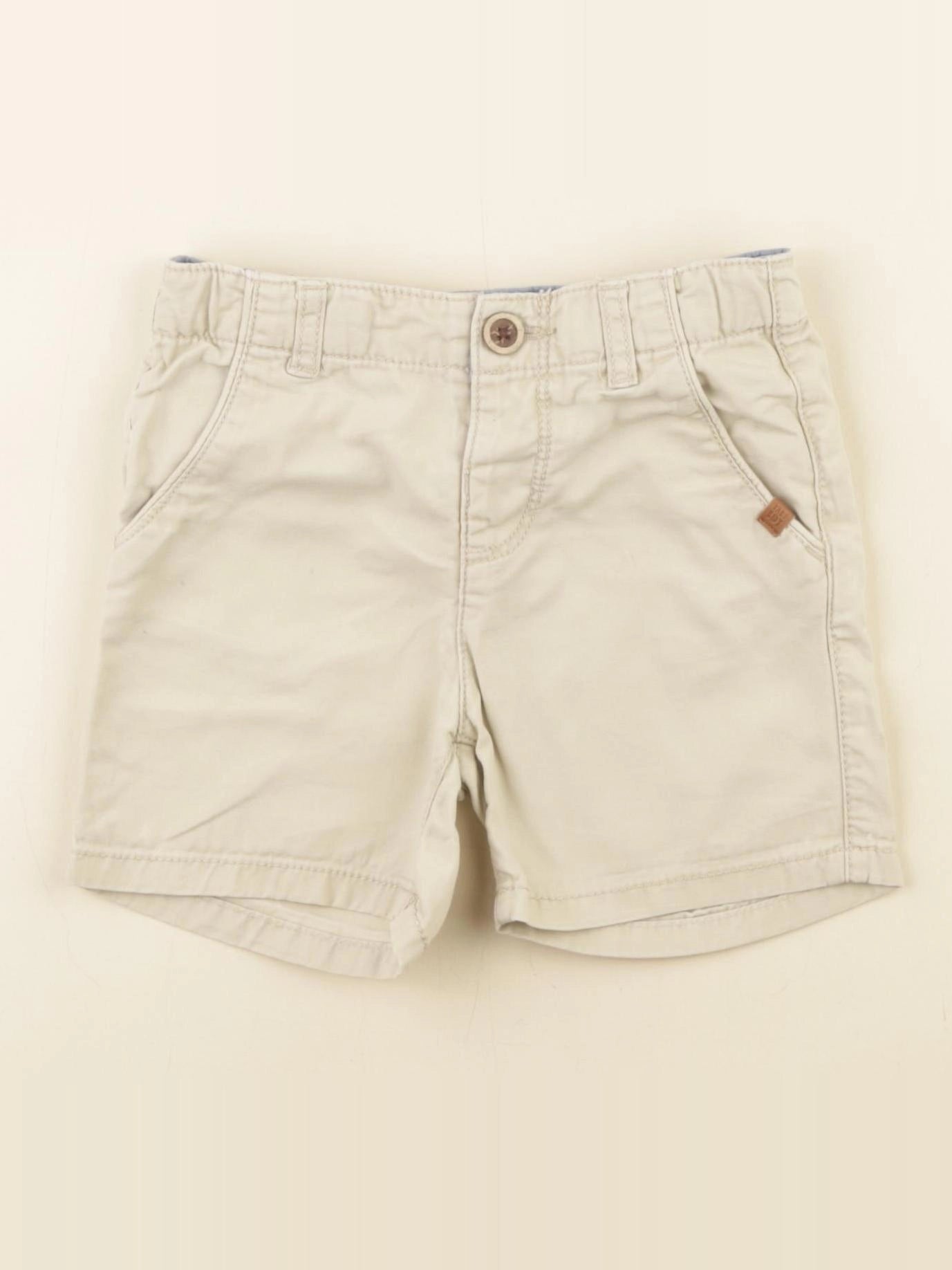 Zara - short beige - 9/12 mois