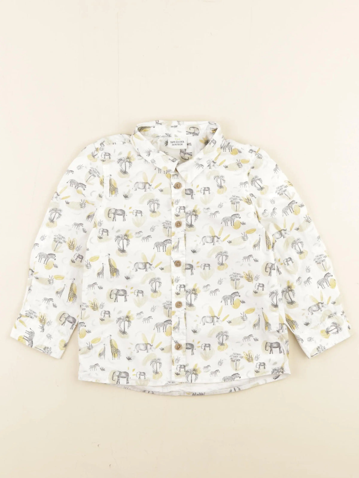 Tape à l'oeil - chemise blanc - 36 mois
