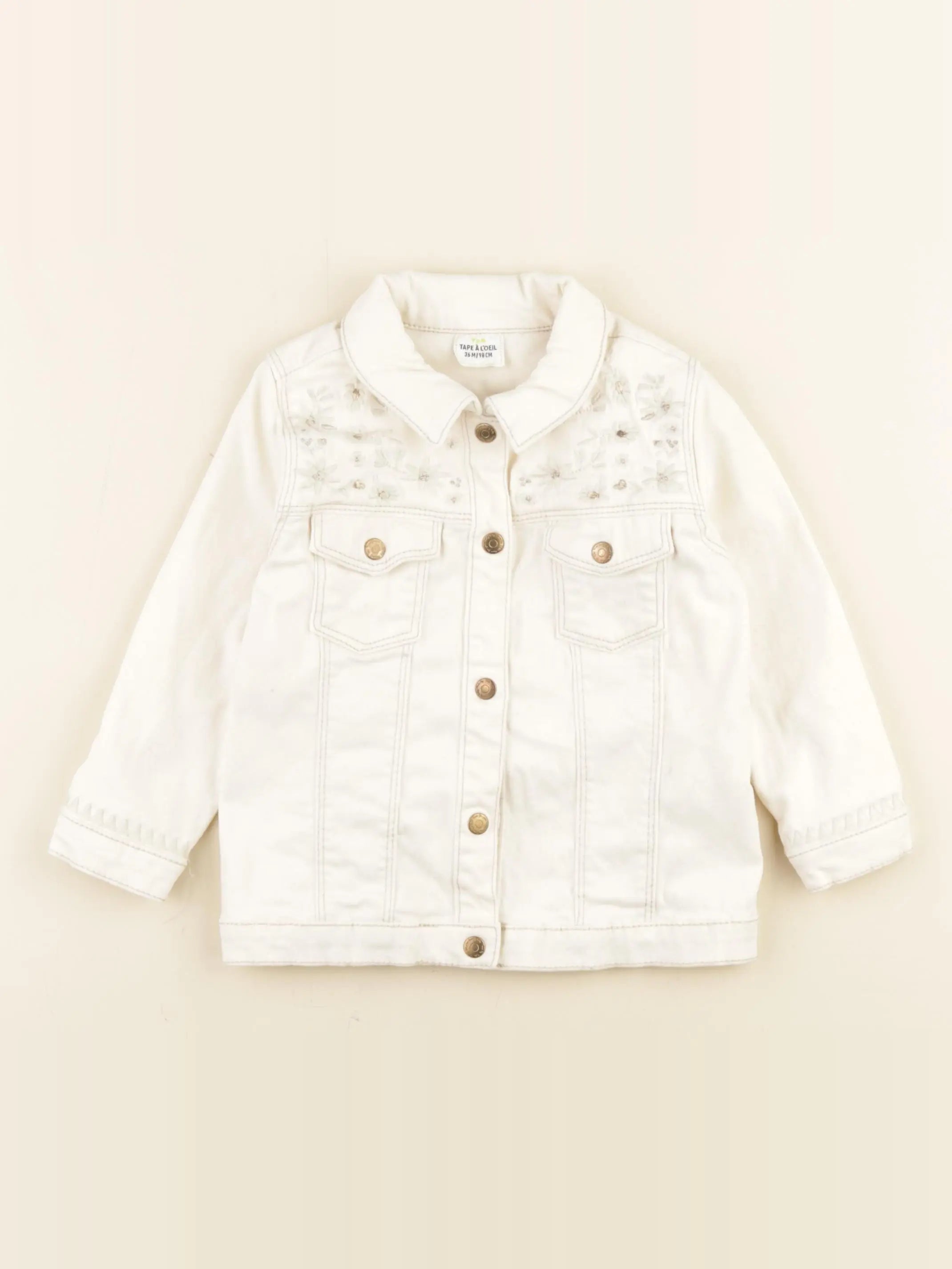 Tape à l'oeil - veste blanc - 36 mois