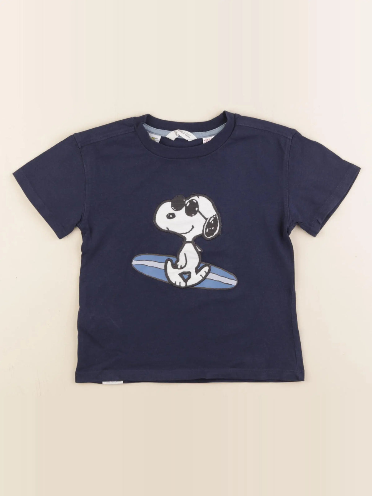 Monoprix - tee-shirt bleu - 2/3 ans