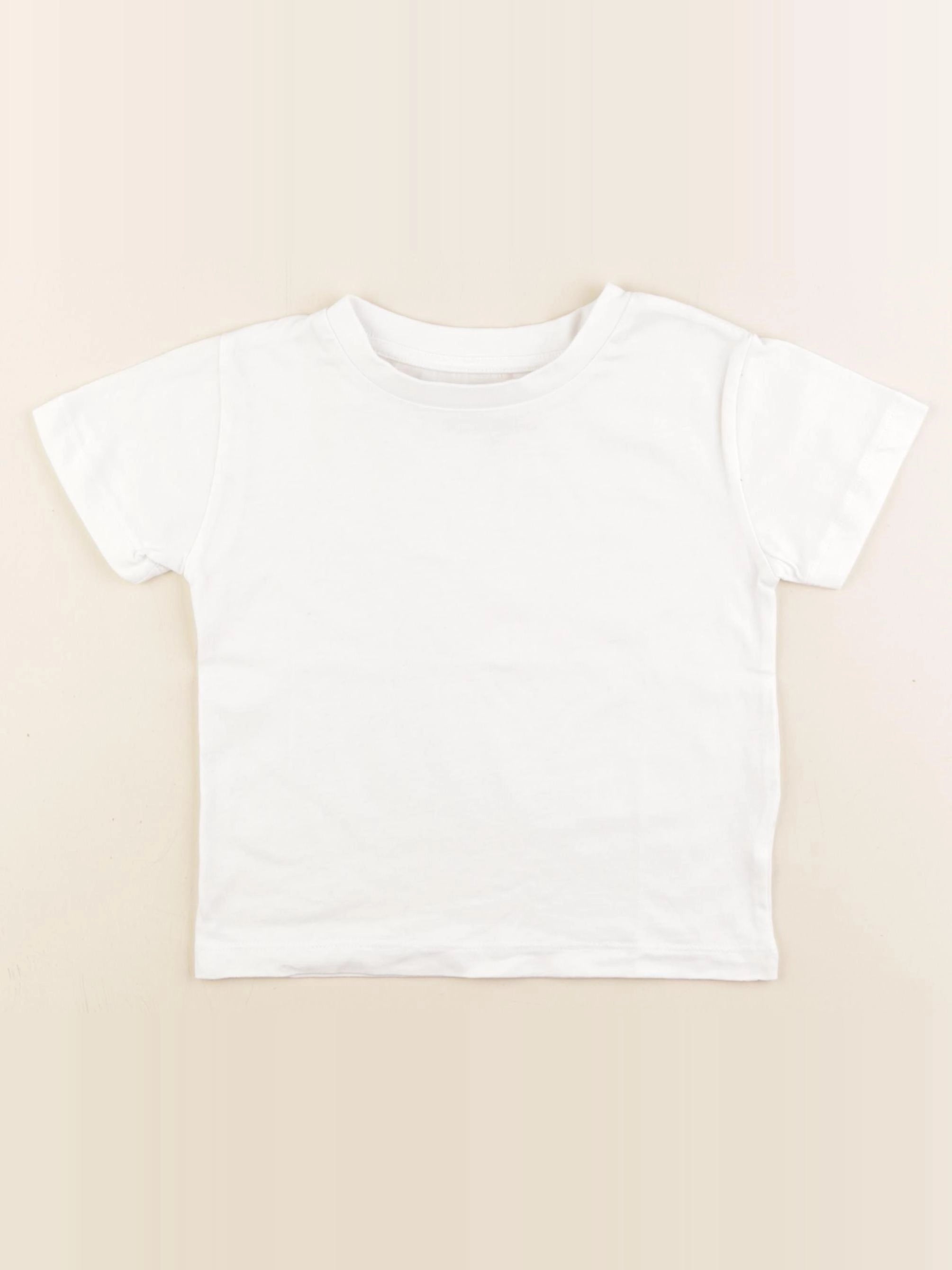 Monoprix - tee-shirt blanc - 3 ans