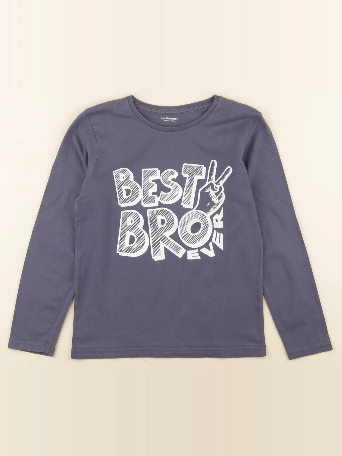 Vertbaudet - tee-shirt bleu - 10 ans
