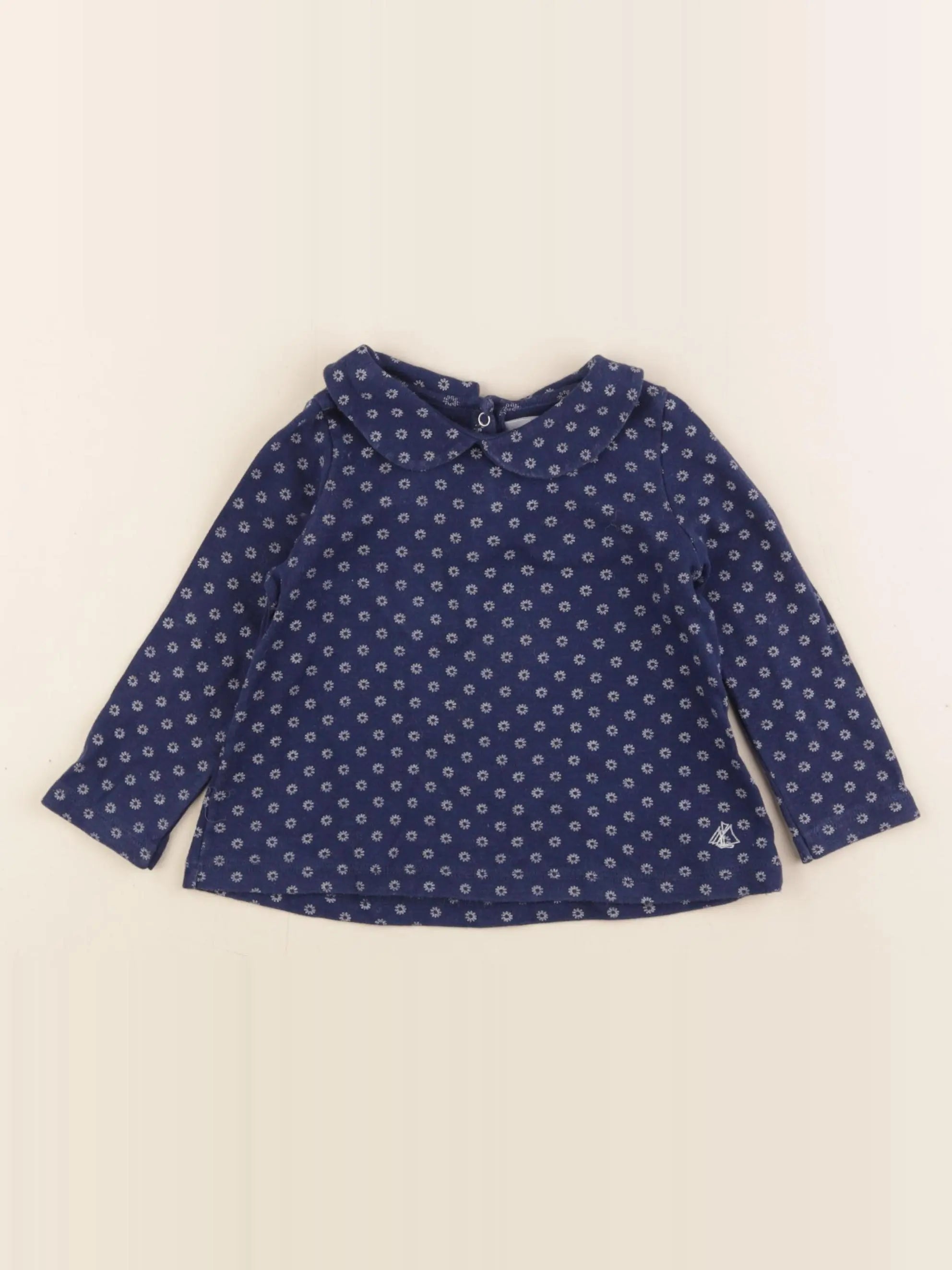 Petit Bateau - tee-shirt bleu - 18 mois