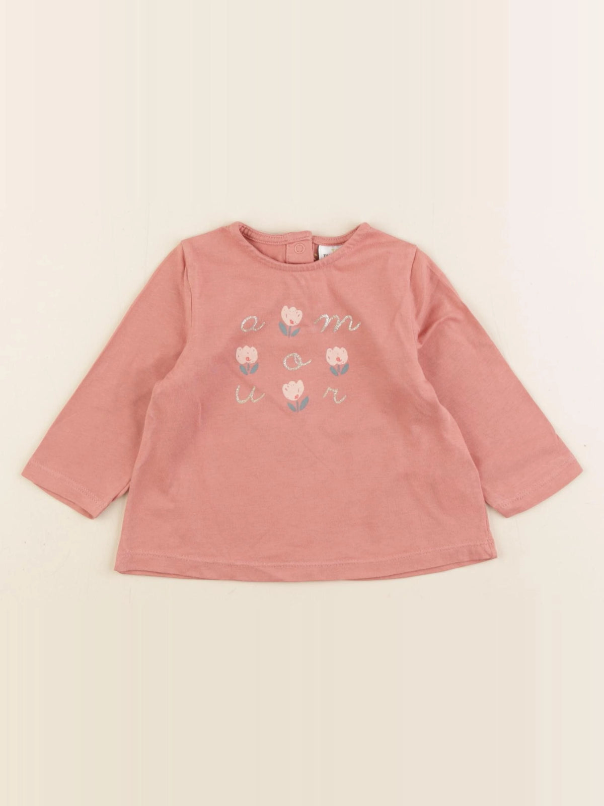 Tape à l'oeil - tee-shirt orange - 6 mois