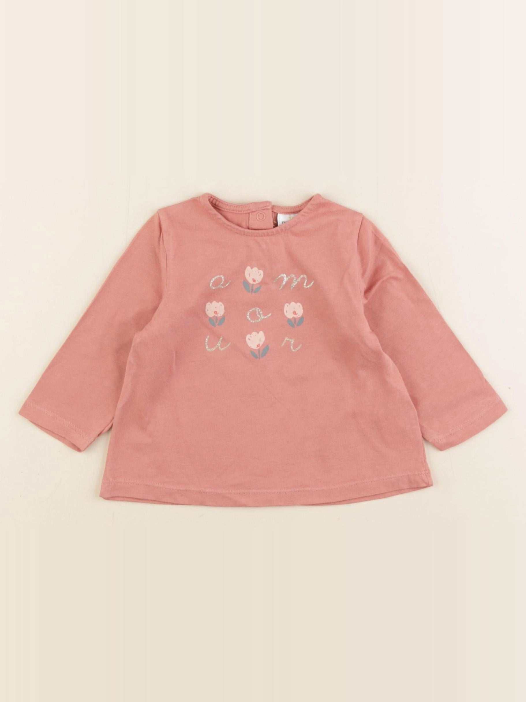 Tape à l'oeil - tee-shirt orange - 6 mois