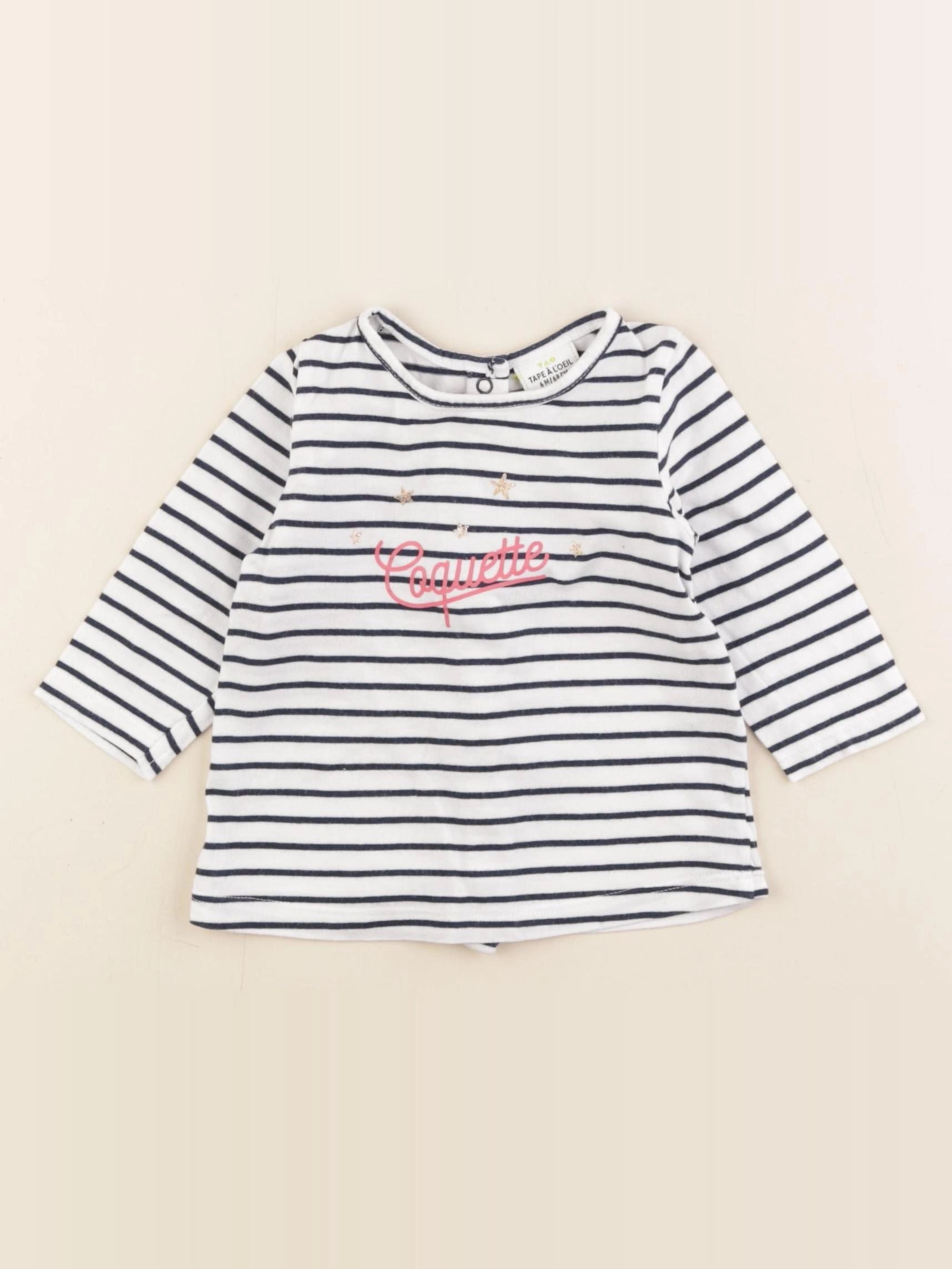 Tape à l'oeil - tee-shirt blanc - 6 mois