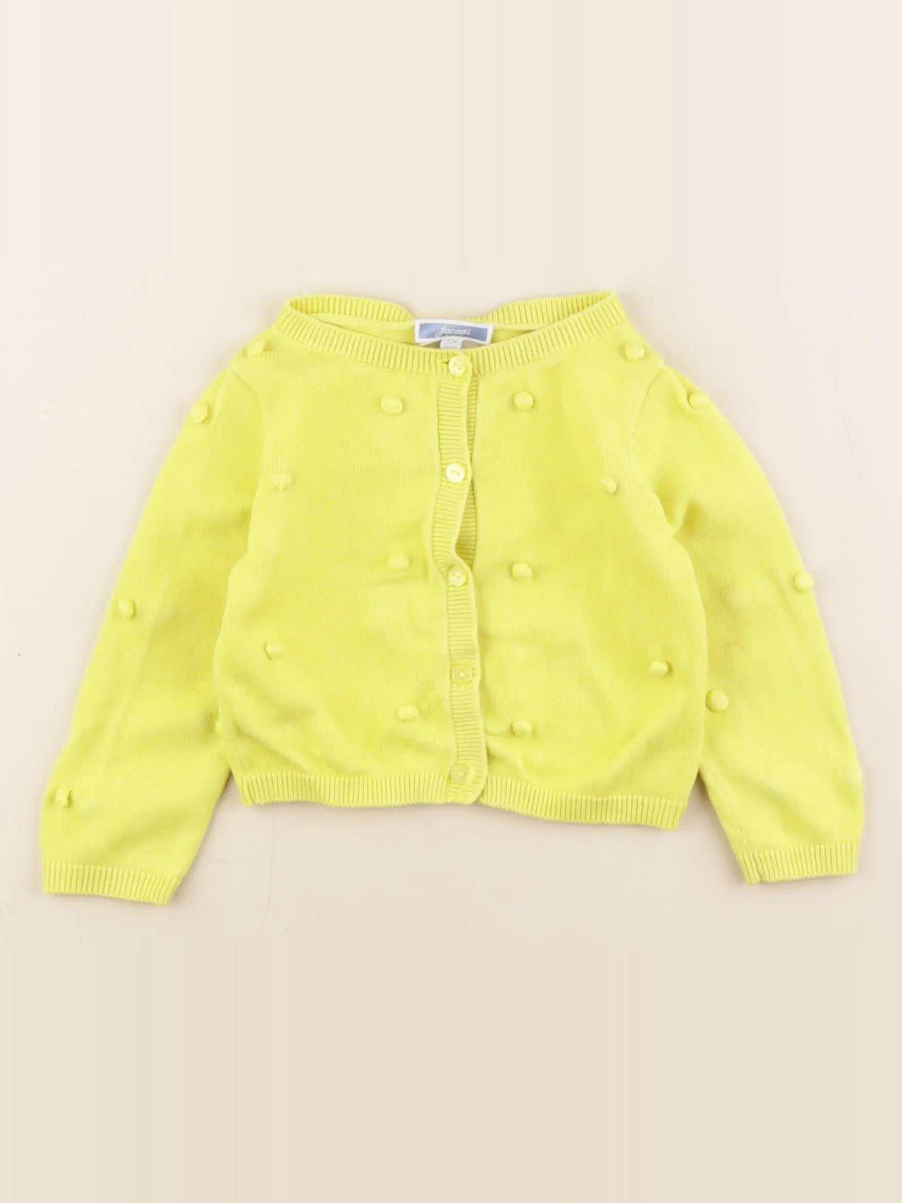 Jacadi - gilet jaune fluo - 12 mois