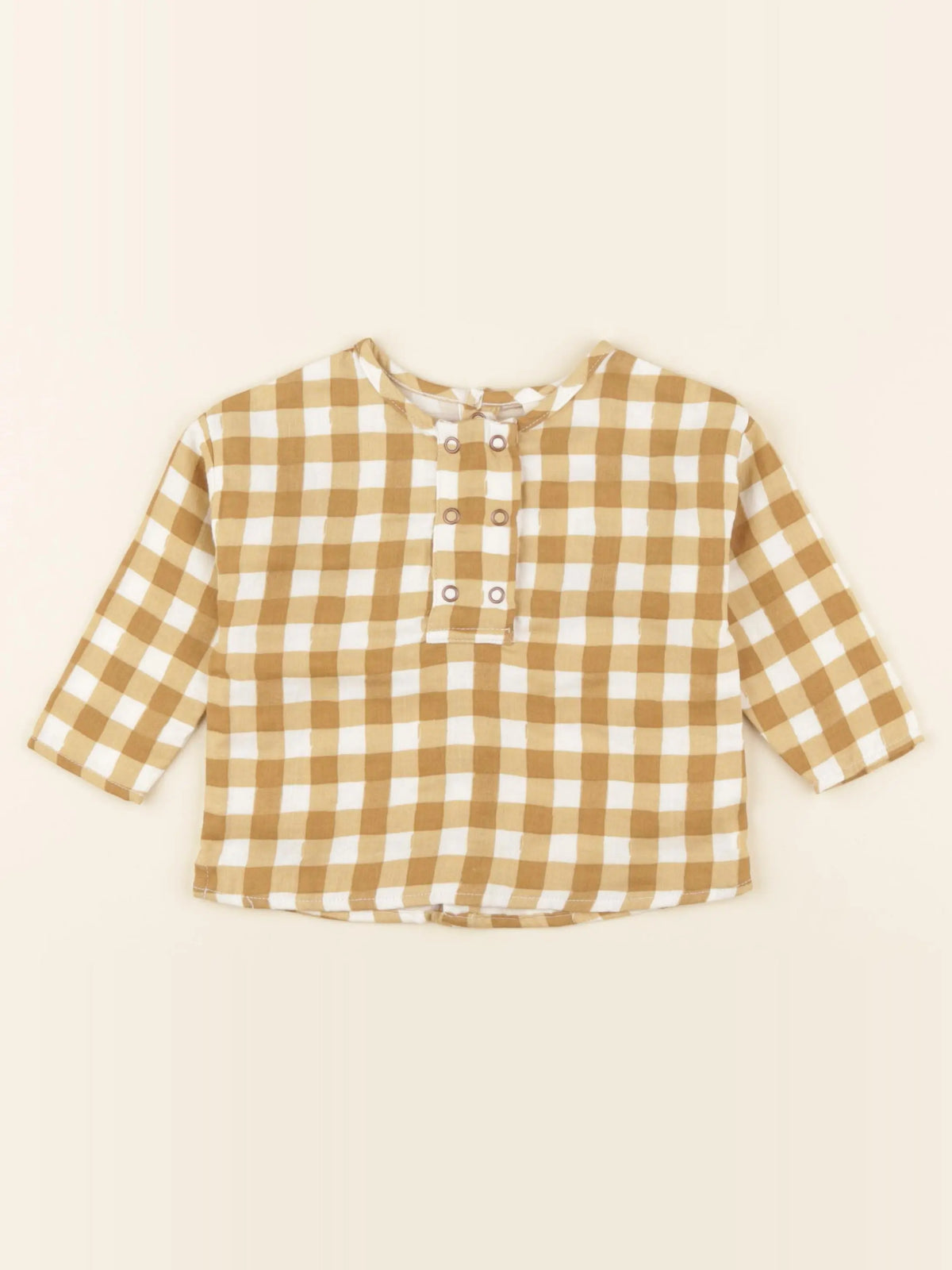 Chemise Romeo Vichy caramel