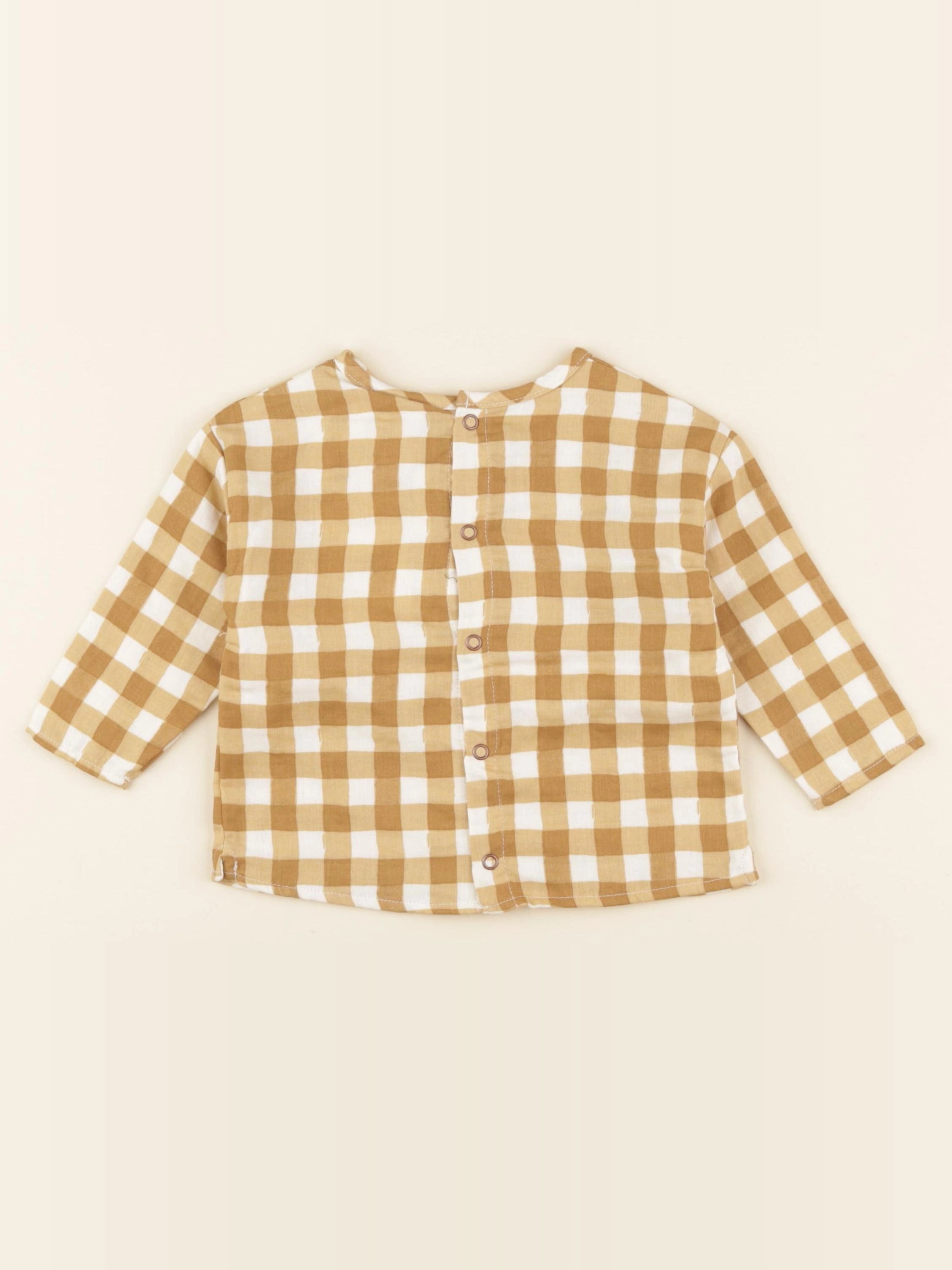 Chemise Romeo Vichy caramel