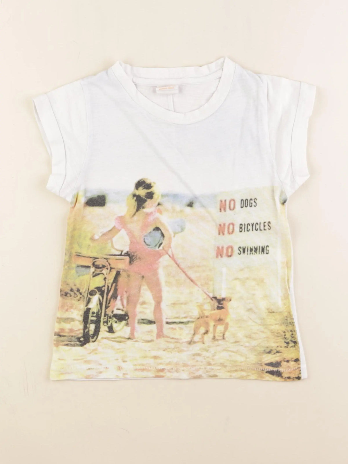 American Outfitters - tee-shirt blanc - 6 ans