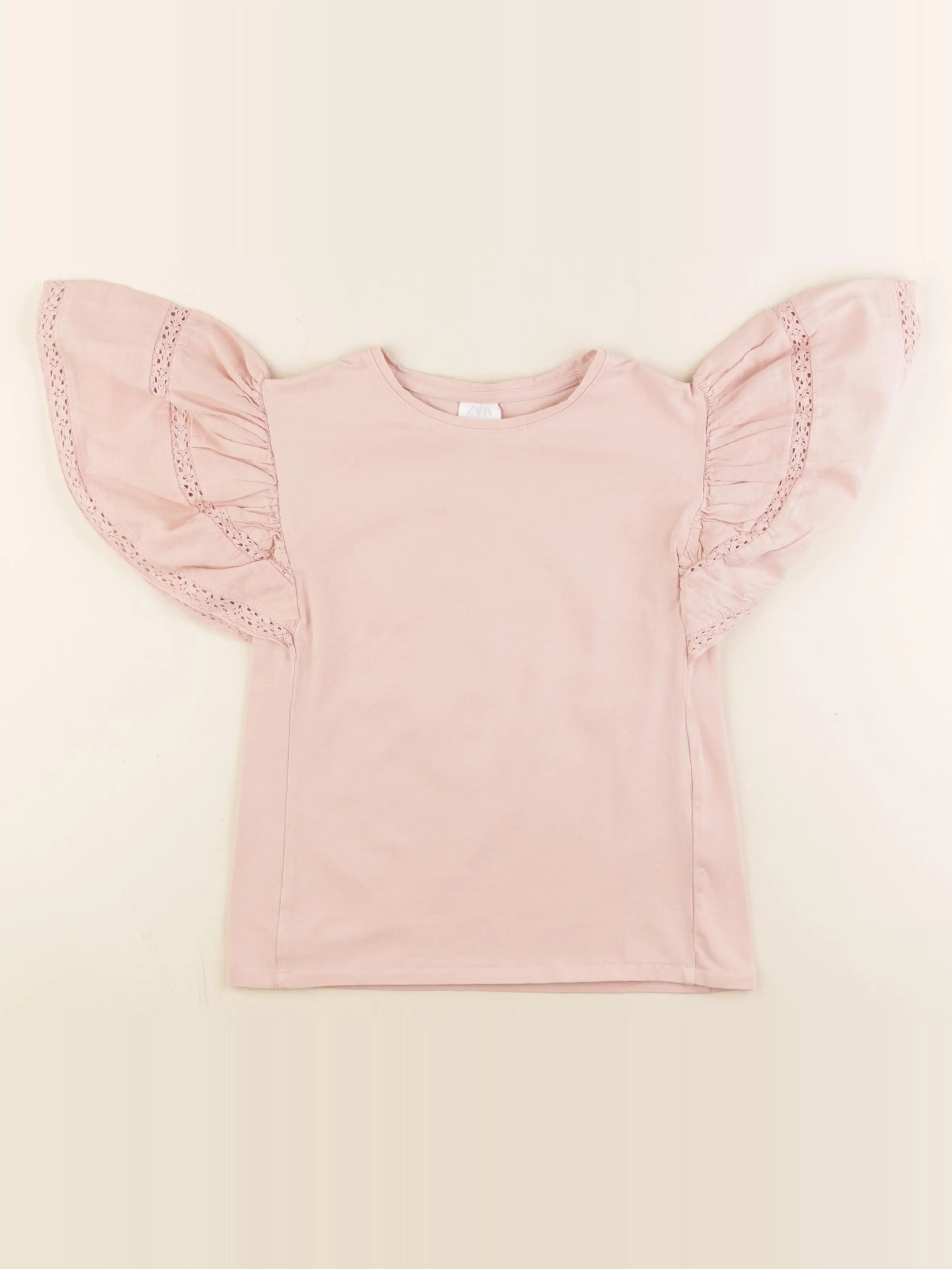 Zara - tee-shirt rose - 9 ans