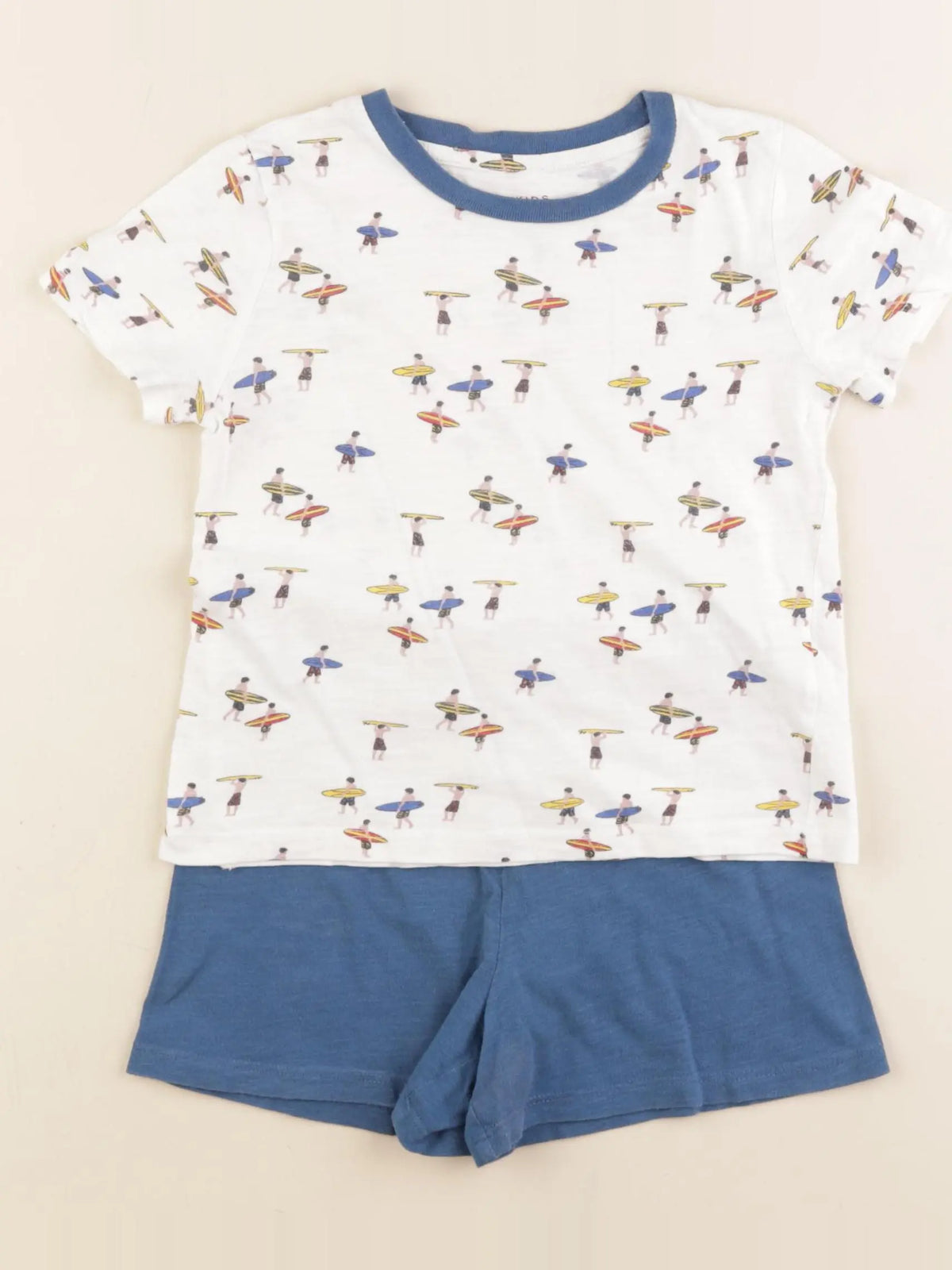 Monoprix - pyjama coton bleu - 3 ans