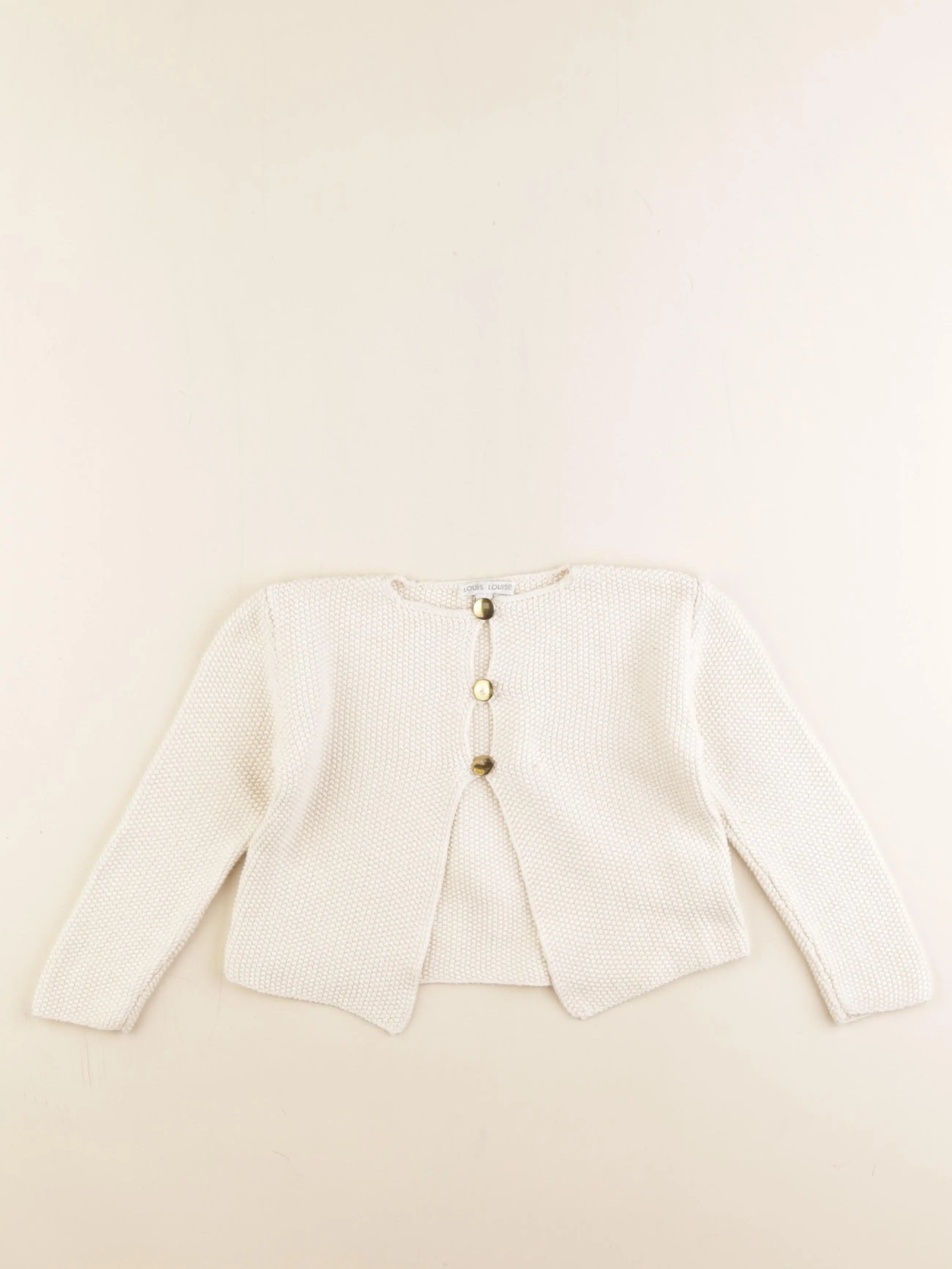 Louis Louise - gilet beige - 6 ans