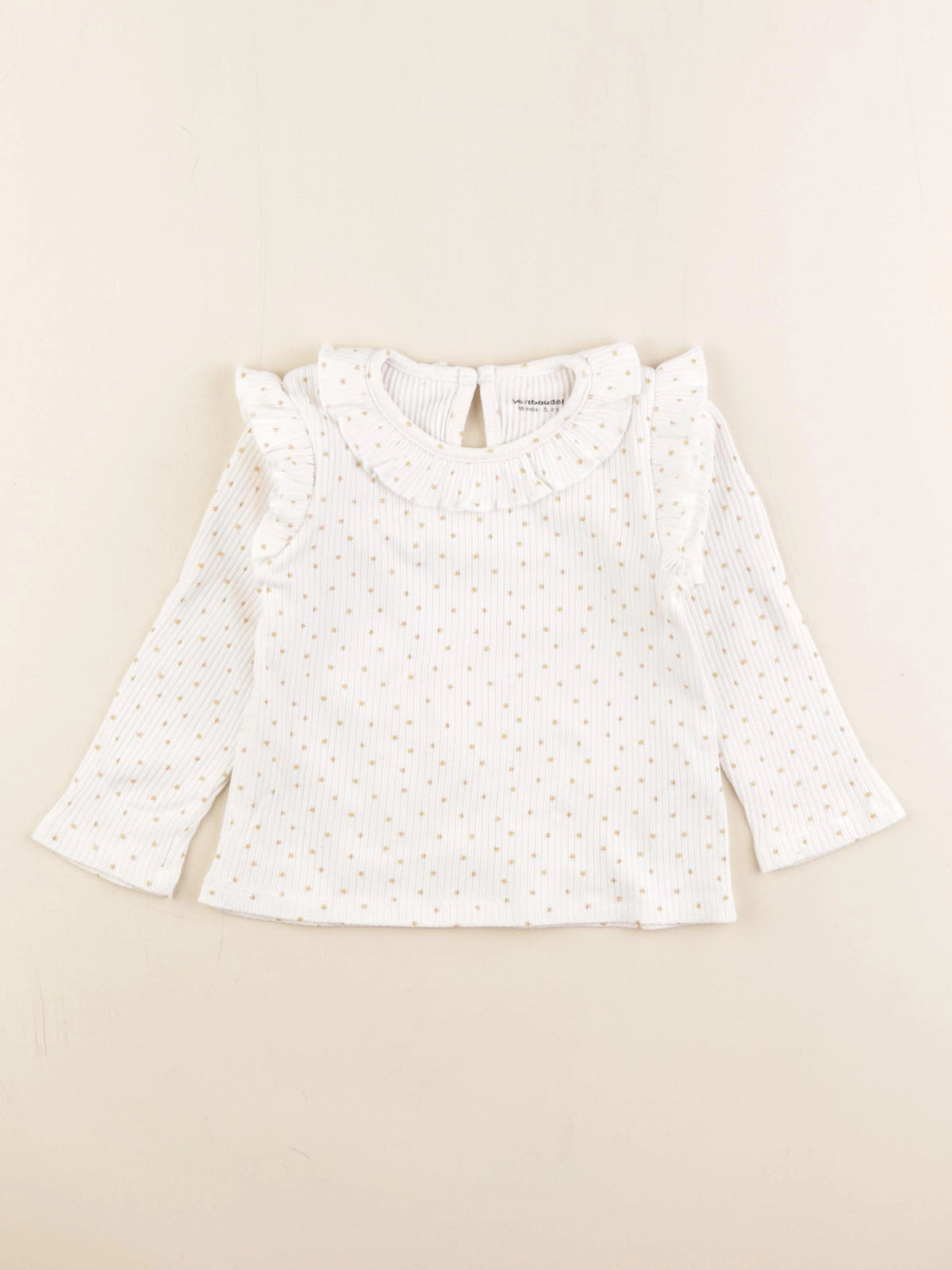 Vertbaudet - tee-shirt blanc - 18 mois