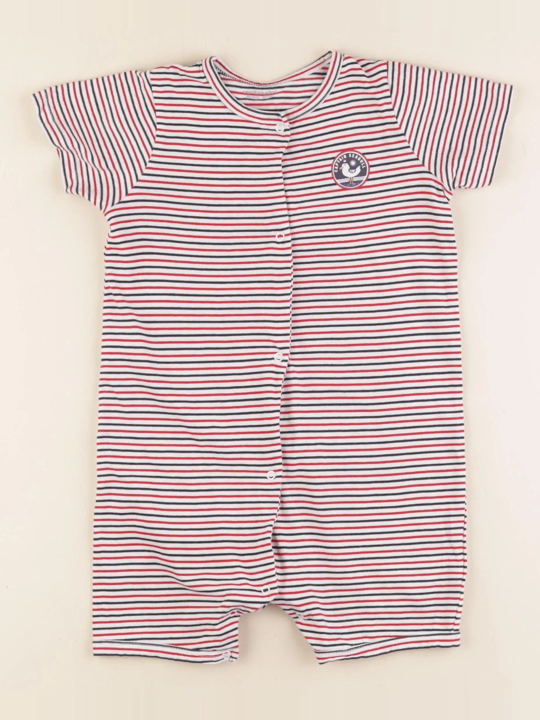 Vertbaudet - pyjama coton rouge - 36 mois