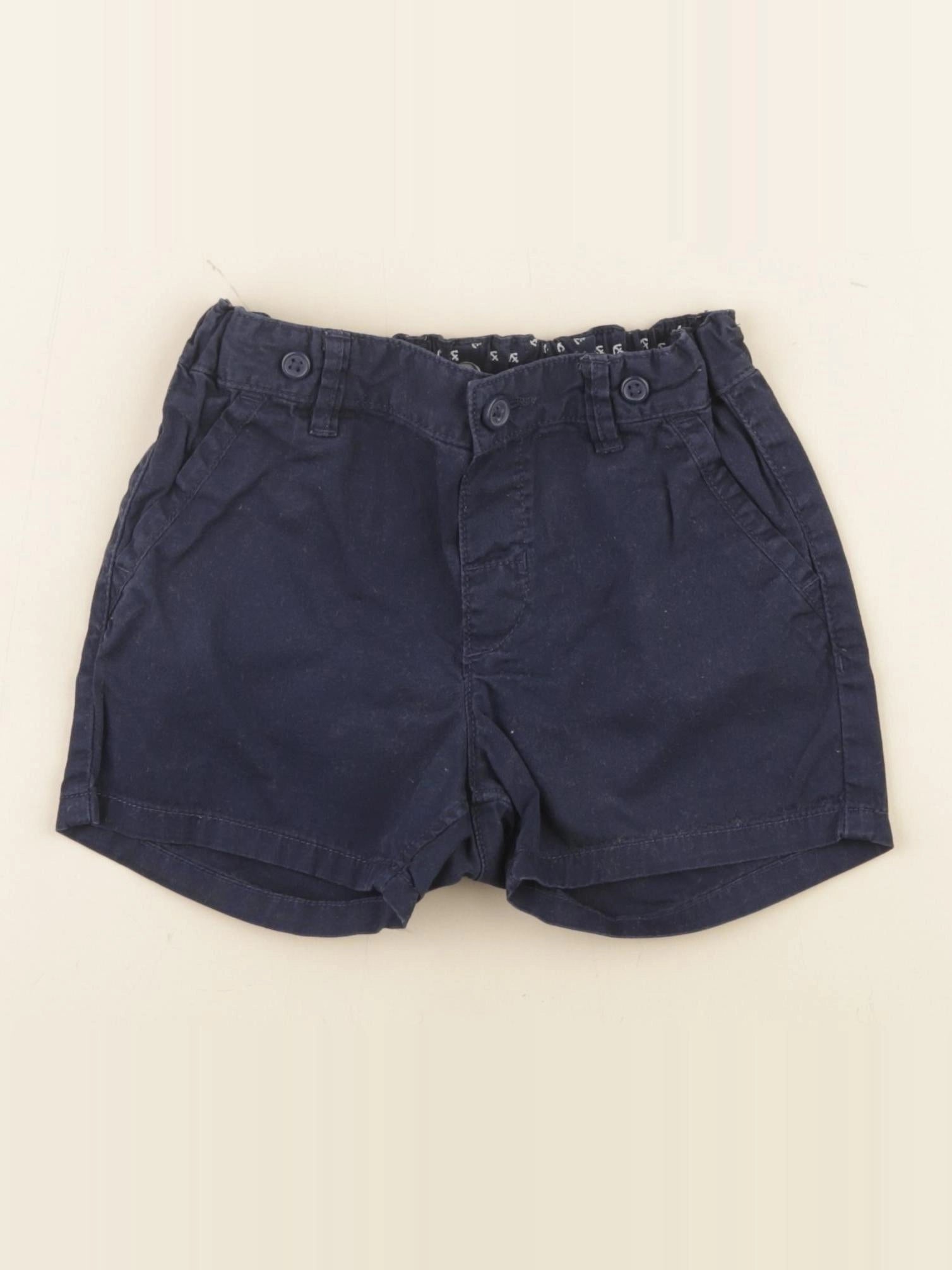 Zara - short bleu - 9/12 mois