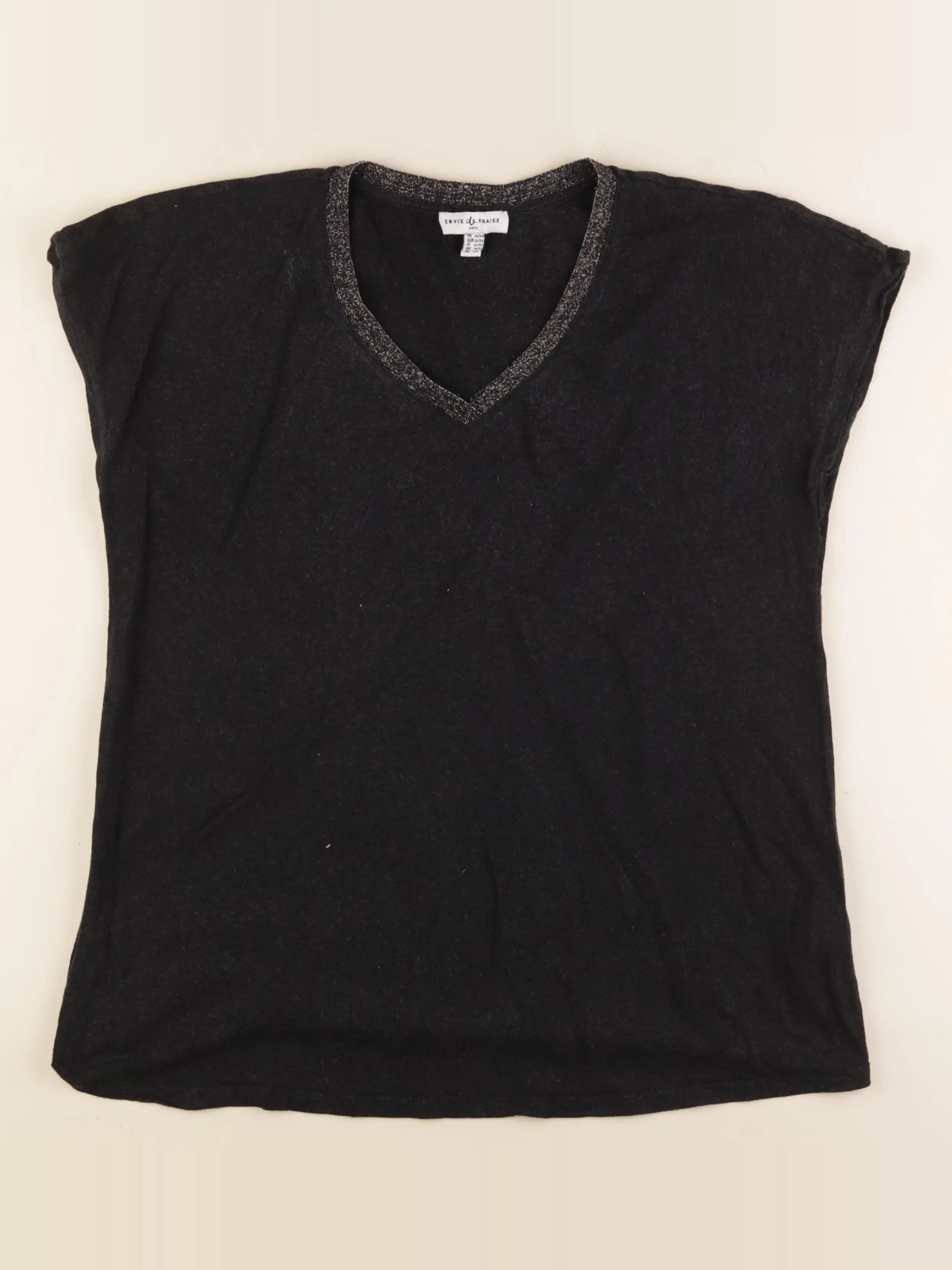 Envie de fraise - tee-shirt grossesse noir - 38 à 40