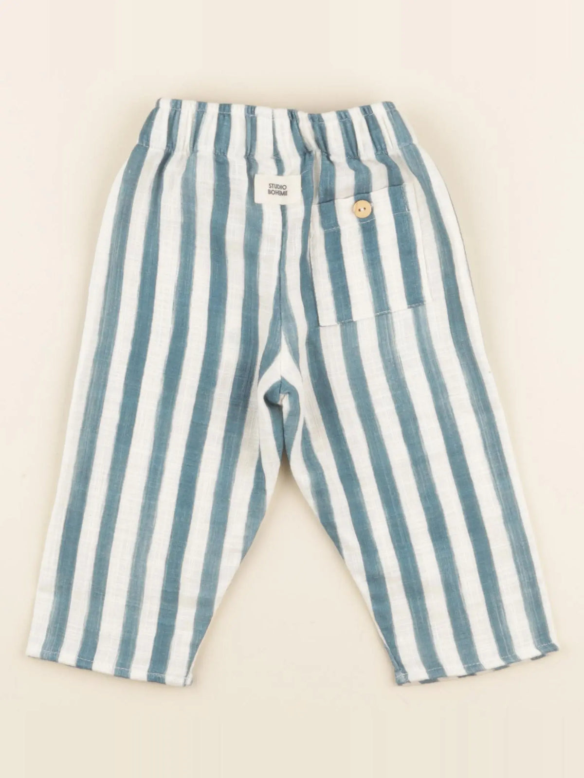 Pantalon Cousin Rayures bleu