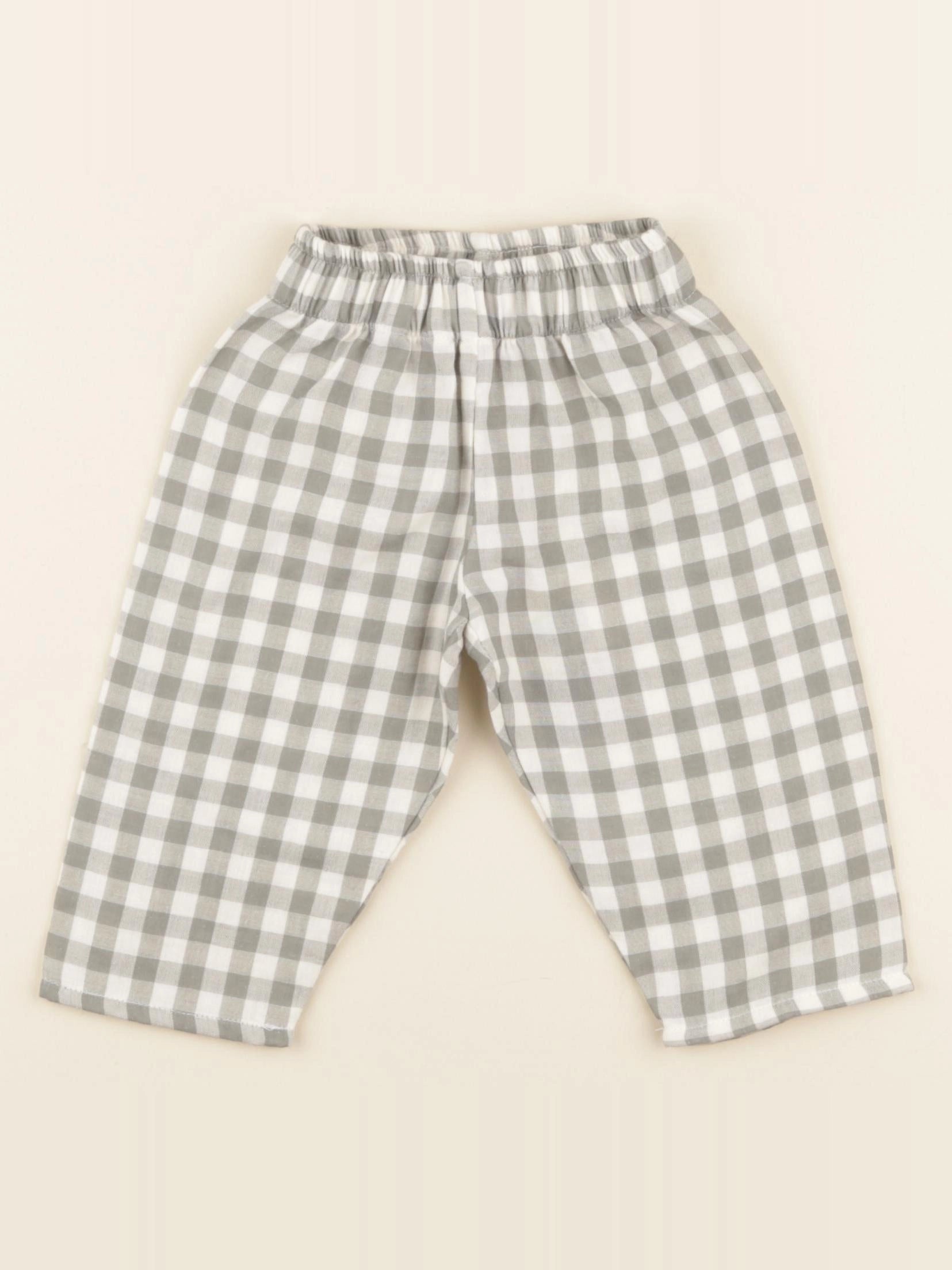 Pantalon Cousin Vichy gris