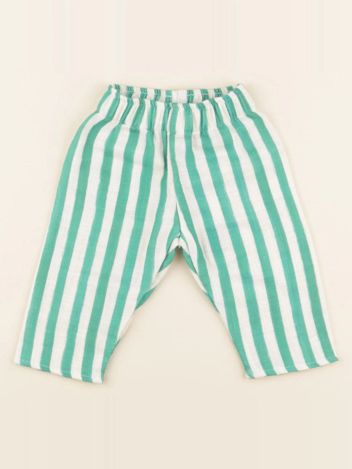 Pantalon Cousin Rayures vert