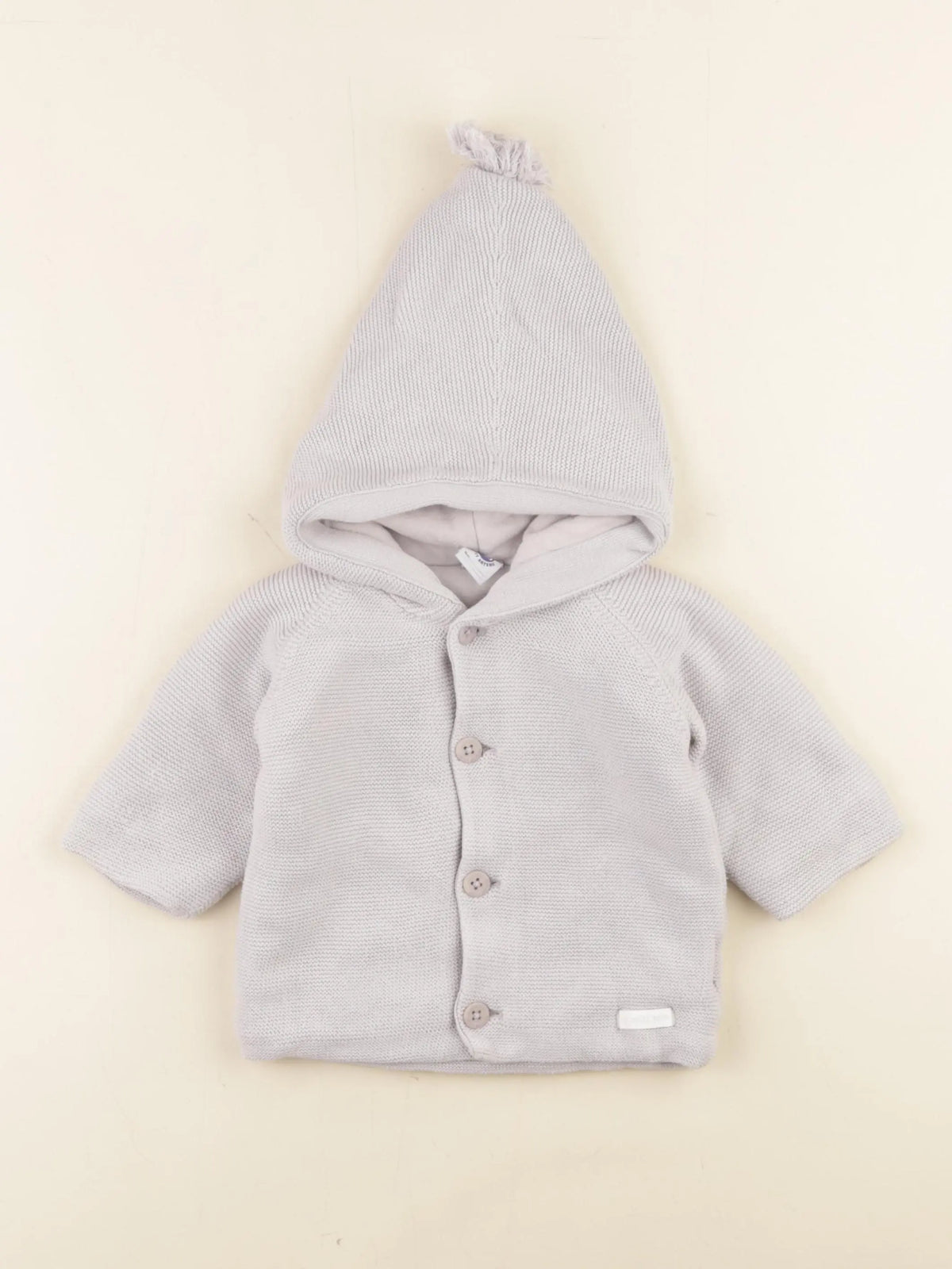 Petit Bateau - veste gris - 6 mois
