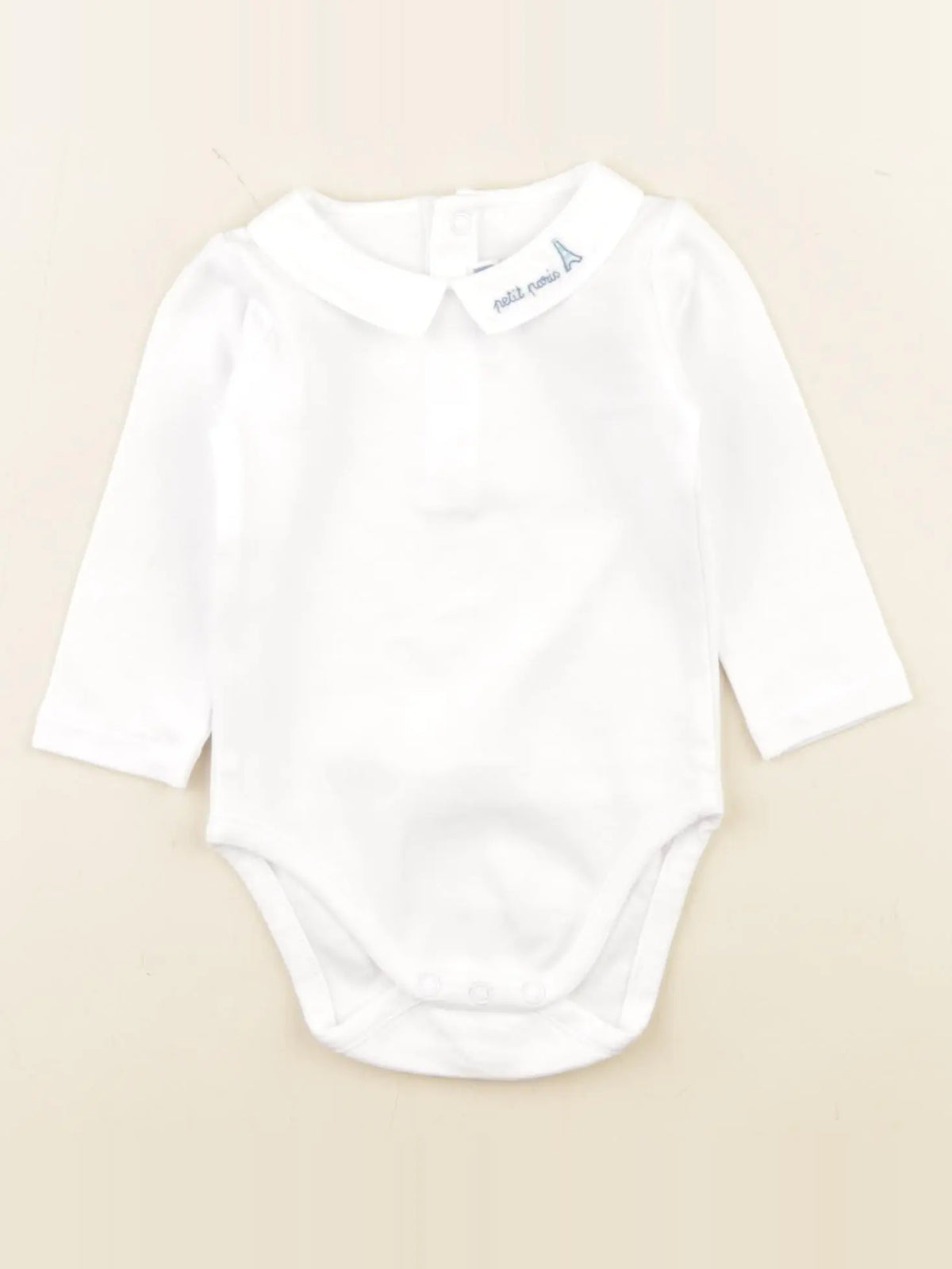 Jacadi - body à col blanc - 6 mois