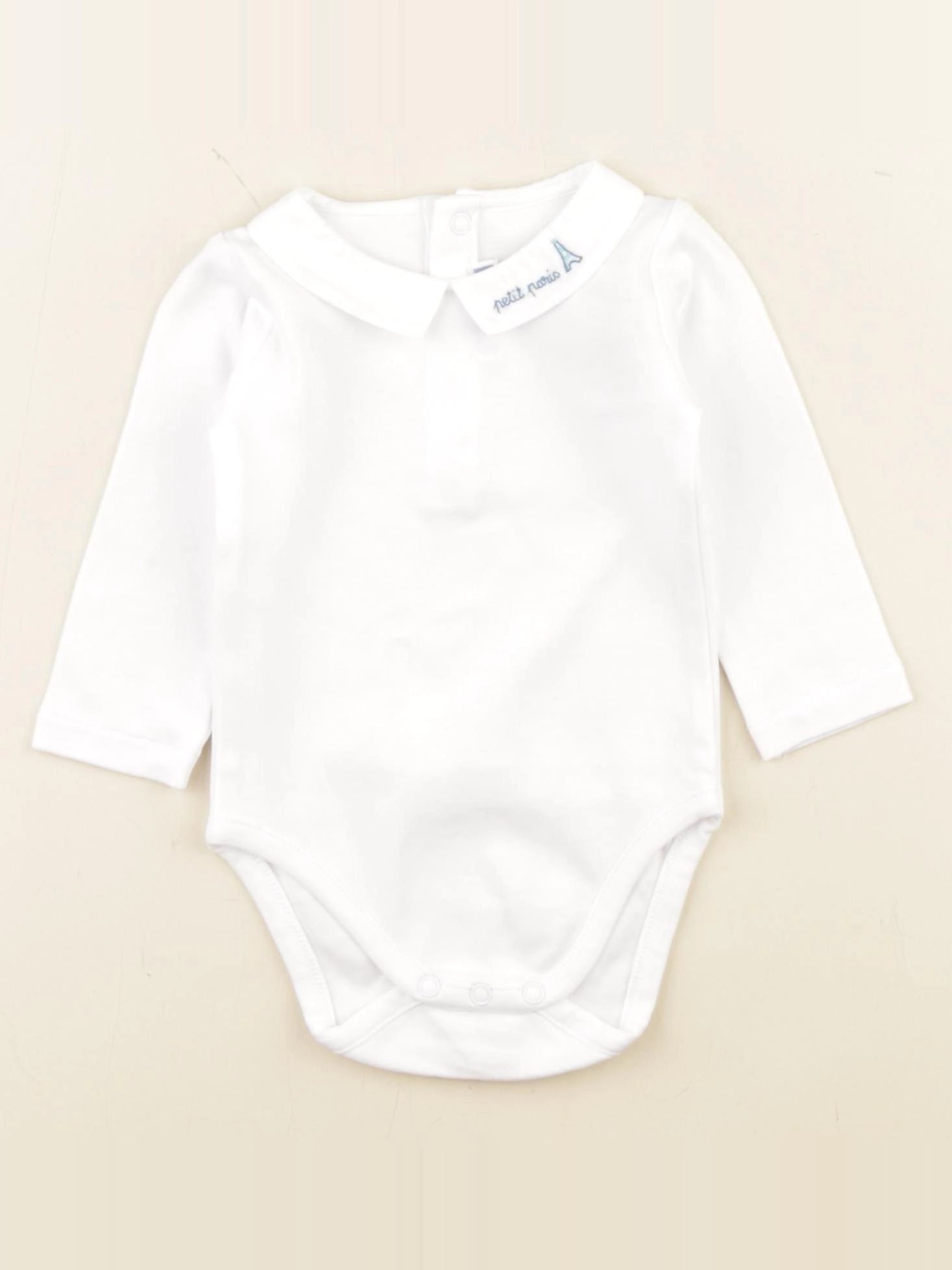 Jacadi - body à col blanc - 6 mois