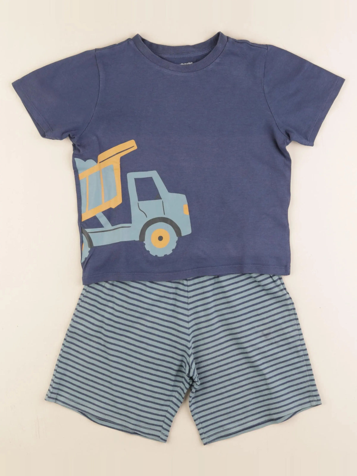 Vertbaudet - pyjama coton bleu - 6 ans