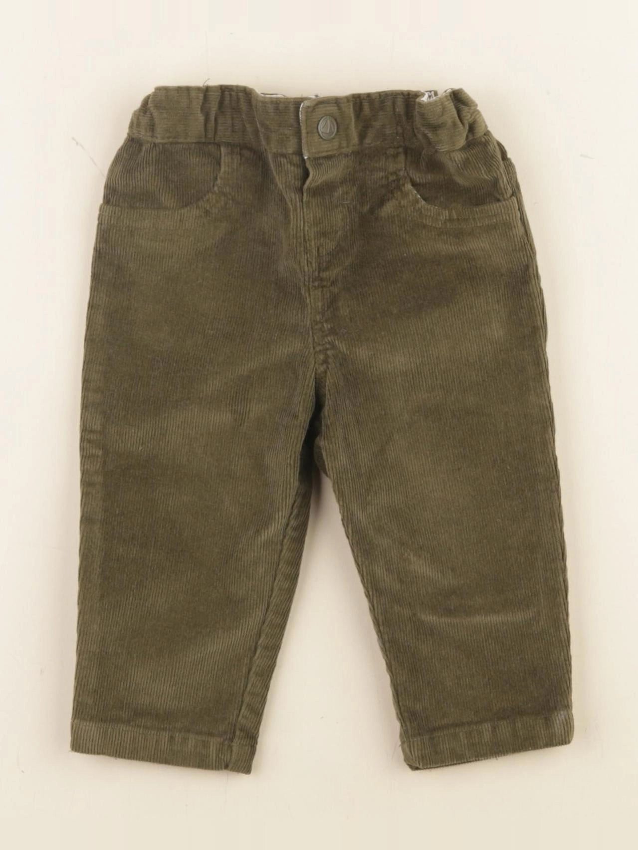 Petit Bateau - pantalon vert - 6 mois