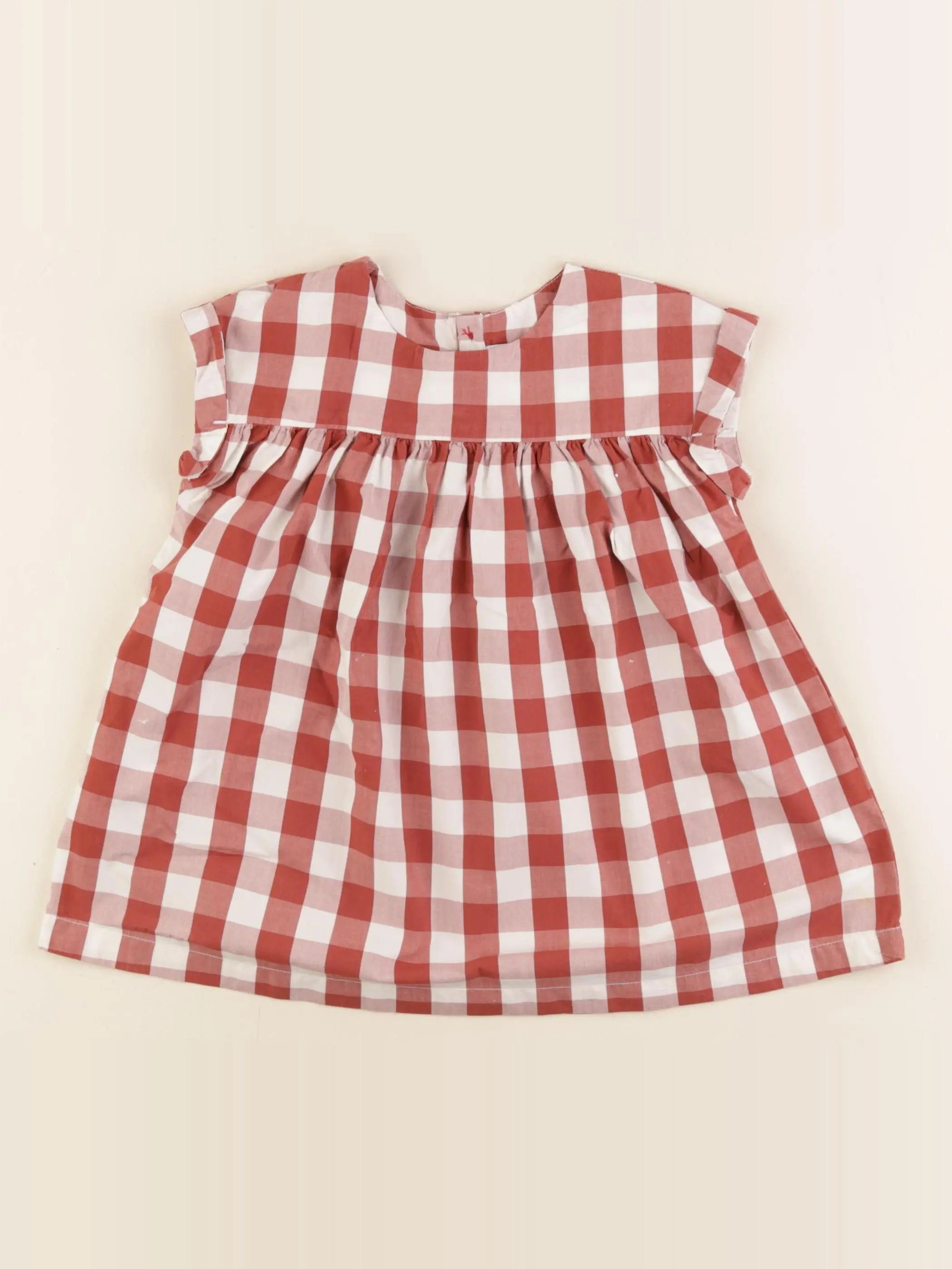 Petit Bateau - robe marron - 18 mois