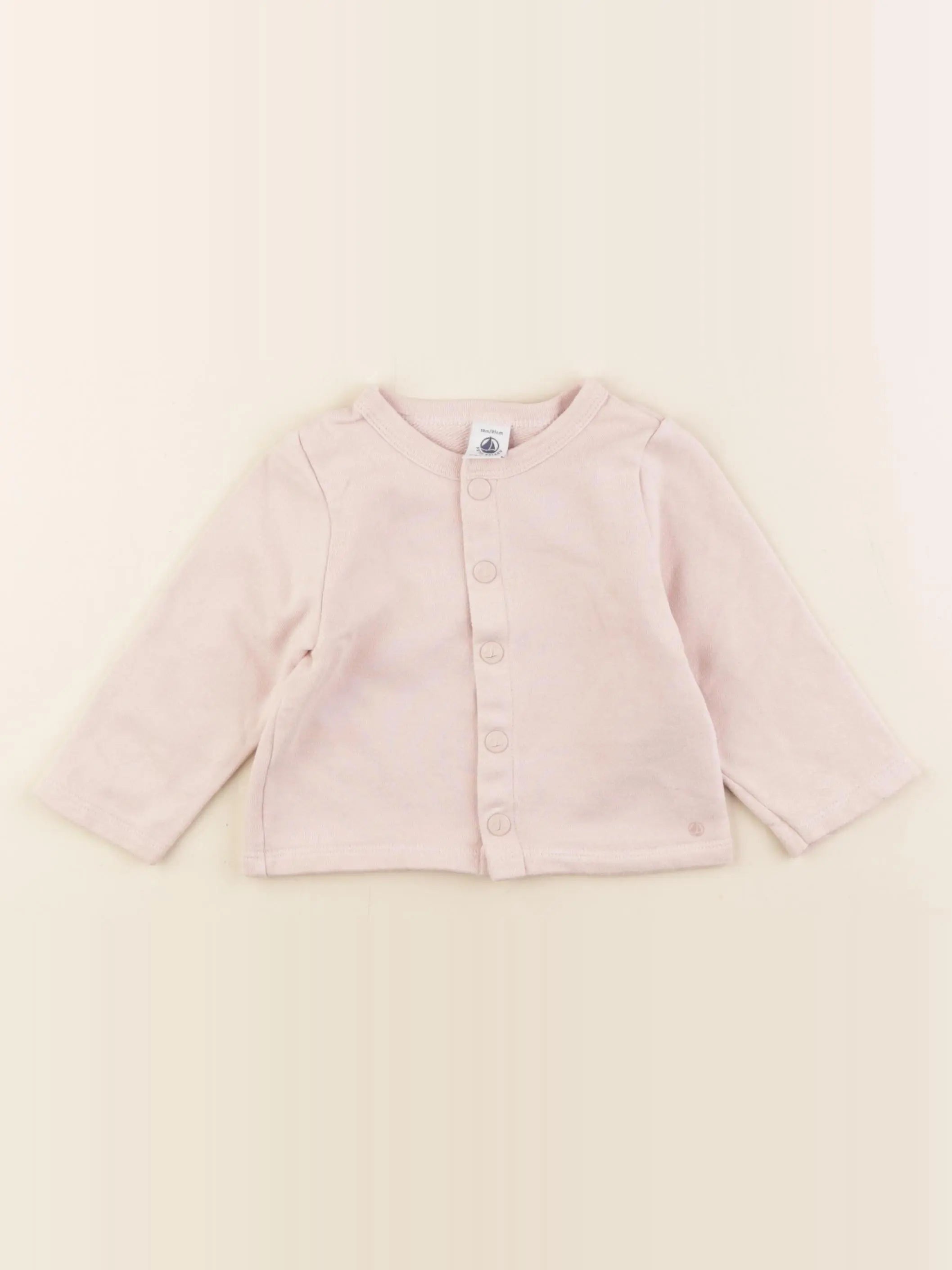 Petit Bateau - sweat rose - 18 mois