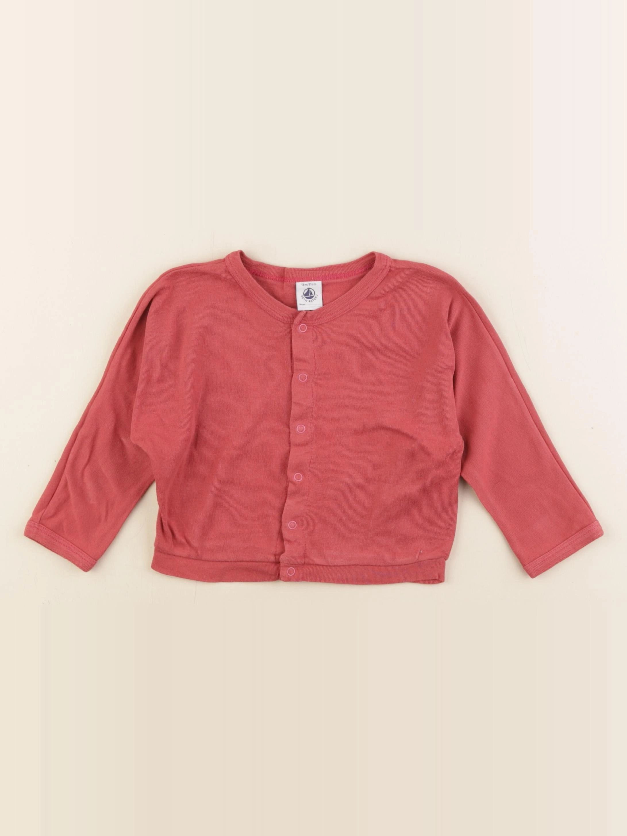 Petit Bateau - tee-shirt rose - 18 mois