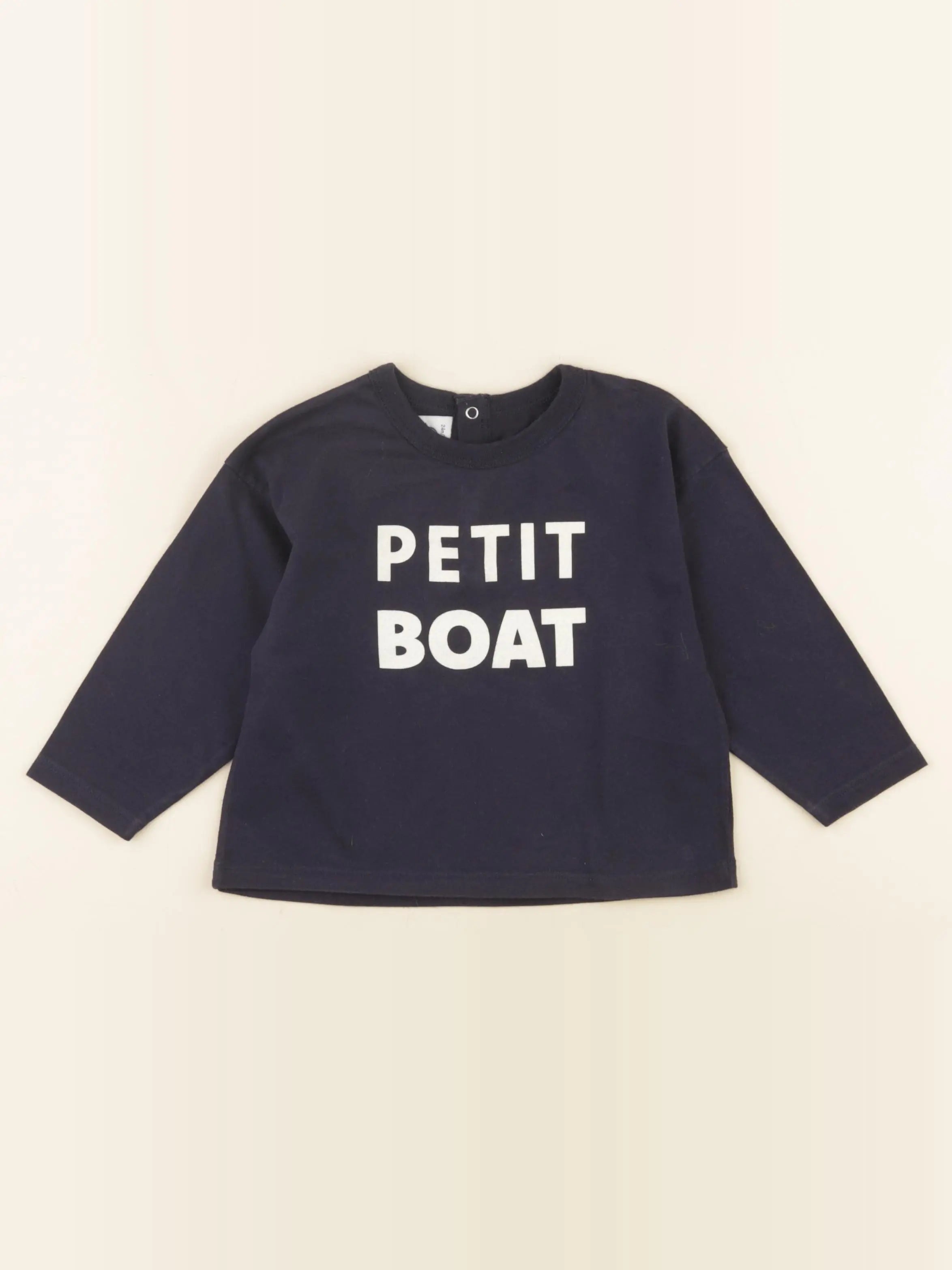 Petit Bateau - tee-shirt bleu - 24 mois