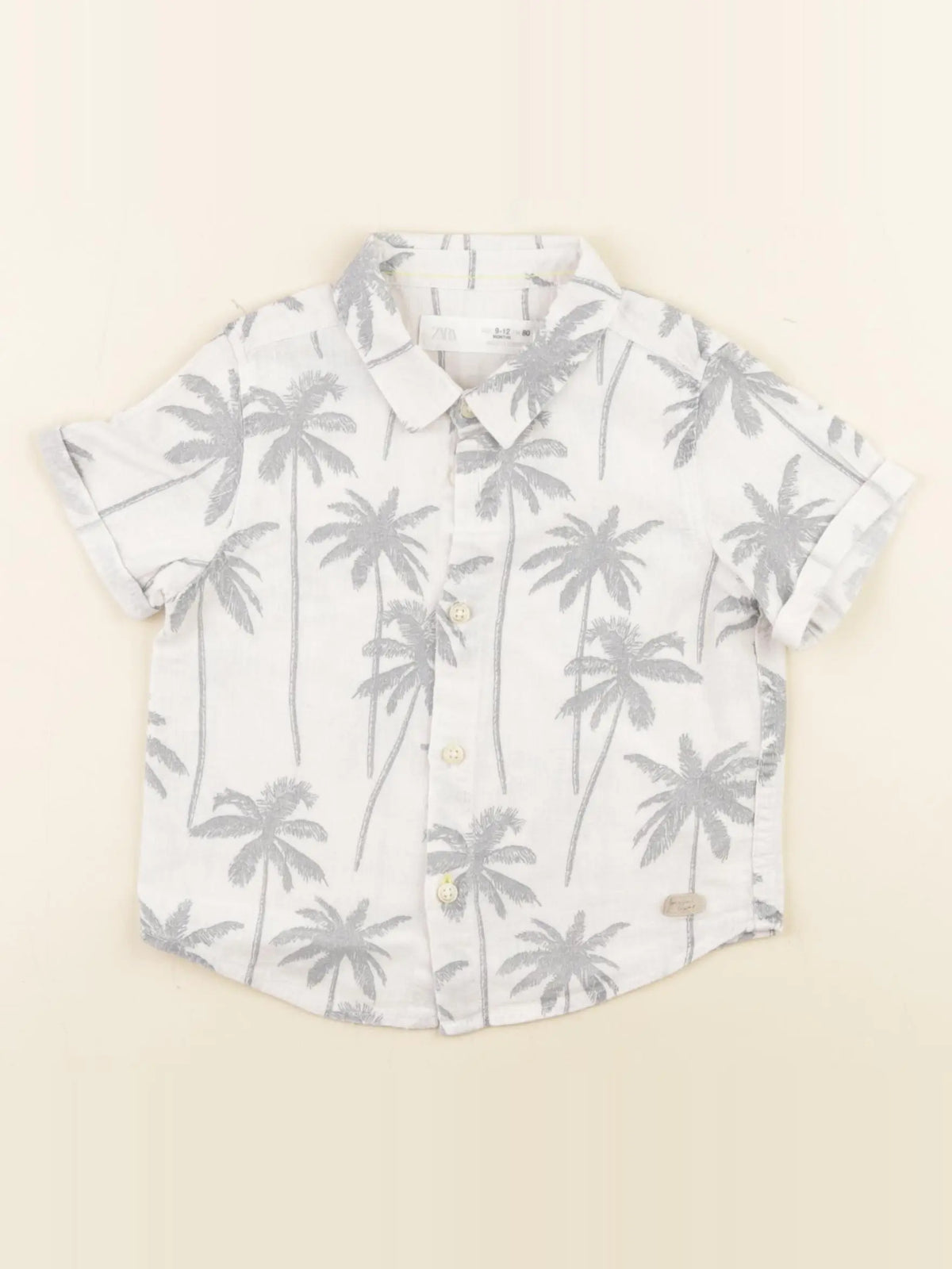 Zara - chemise gris - 9/12 mois