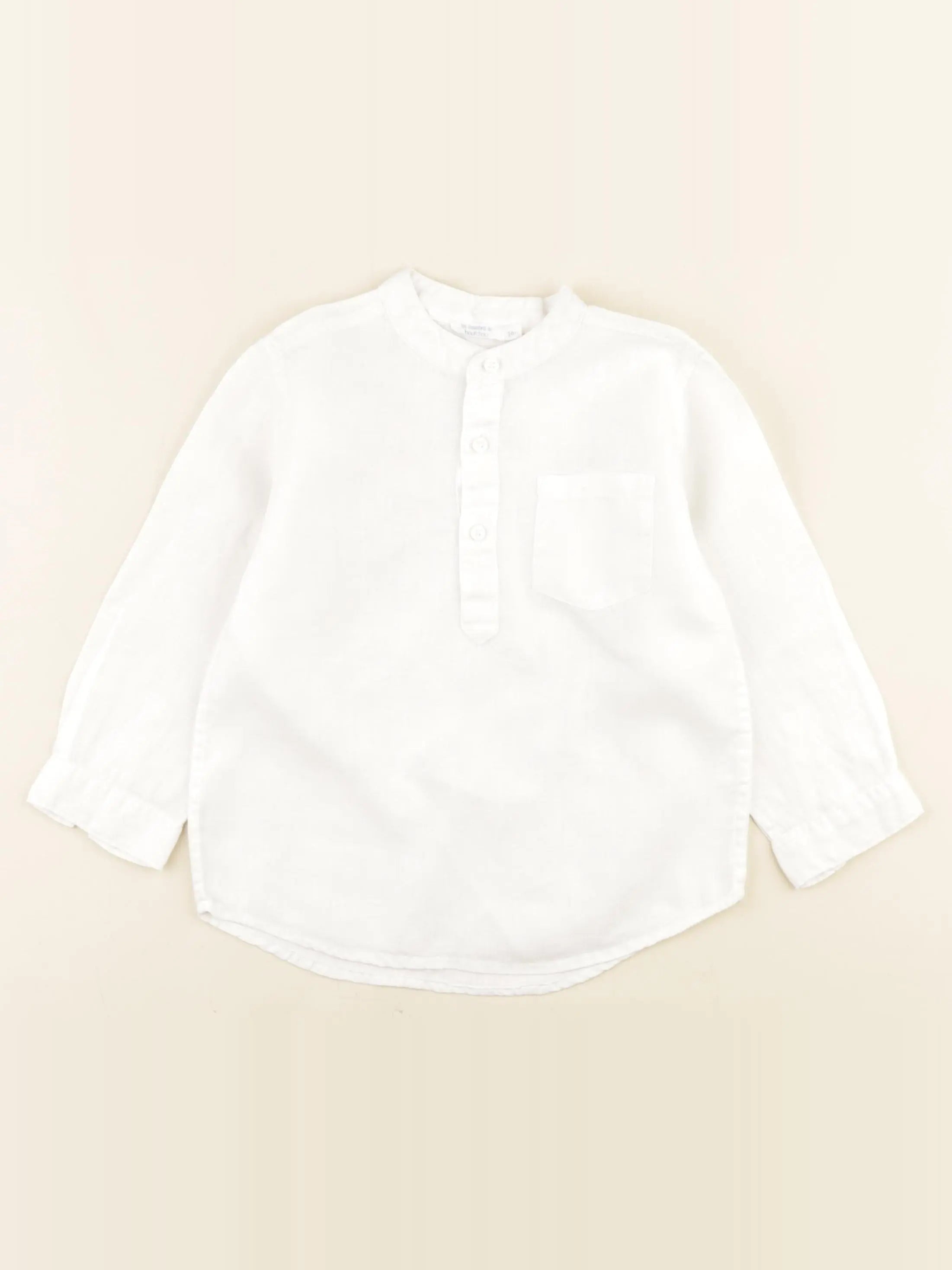 Boutchou - chemise blanc - 24 mois