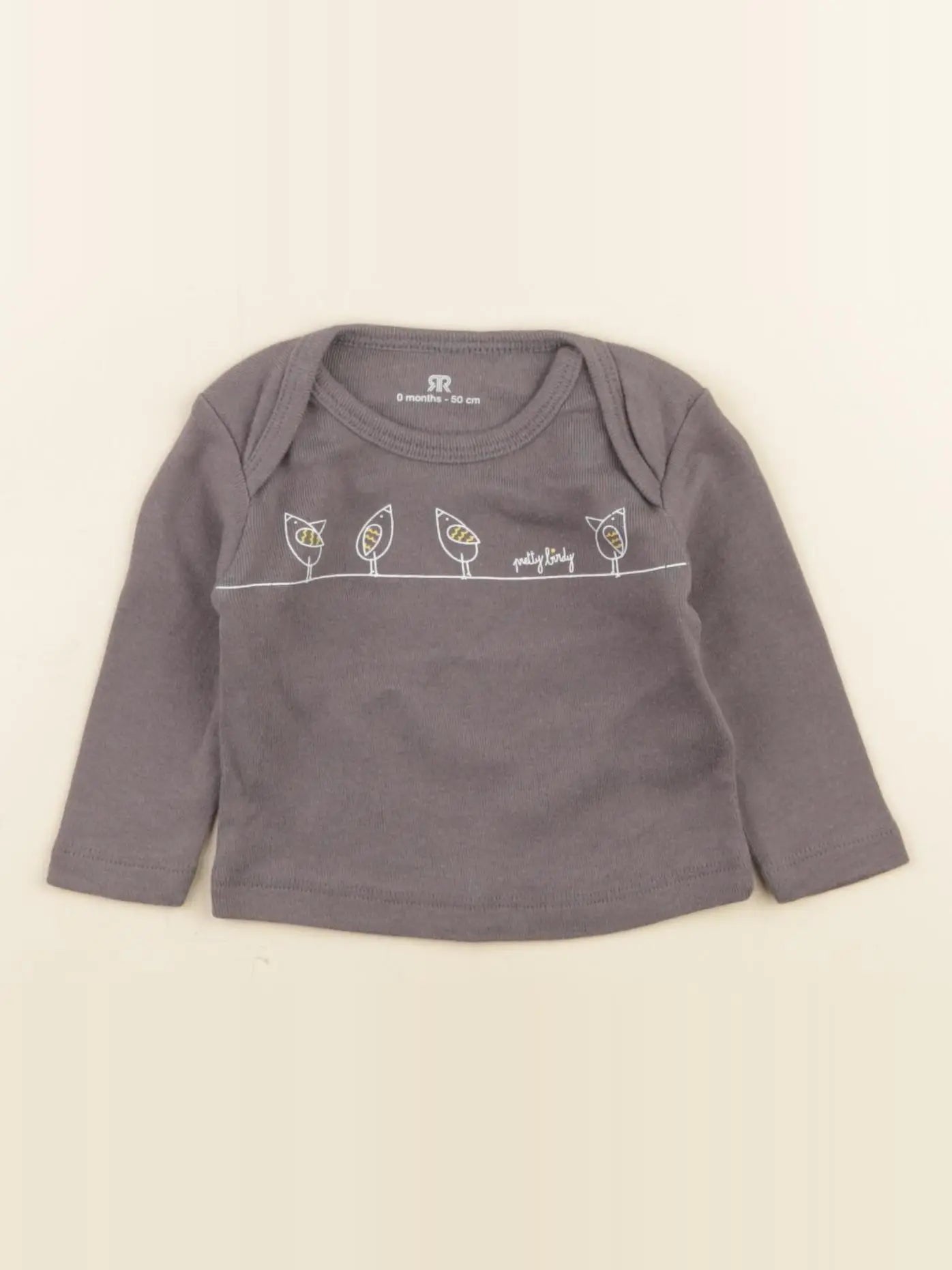 La Redoute - tee-shirt taupe - 0 mois