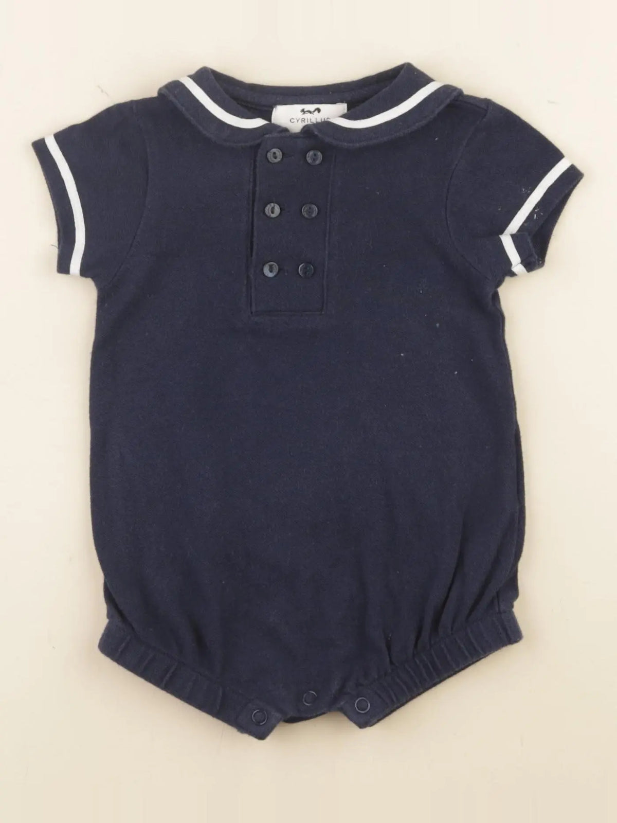 Cyrillus - body tee-shirt bleu - 3 mois