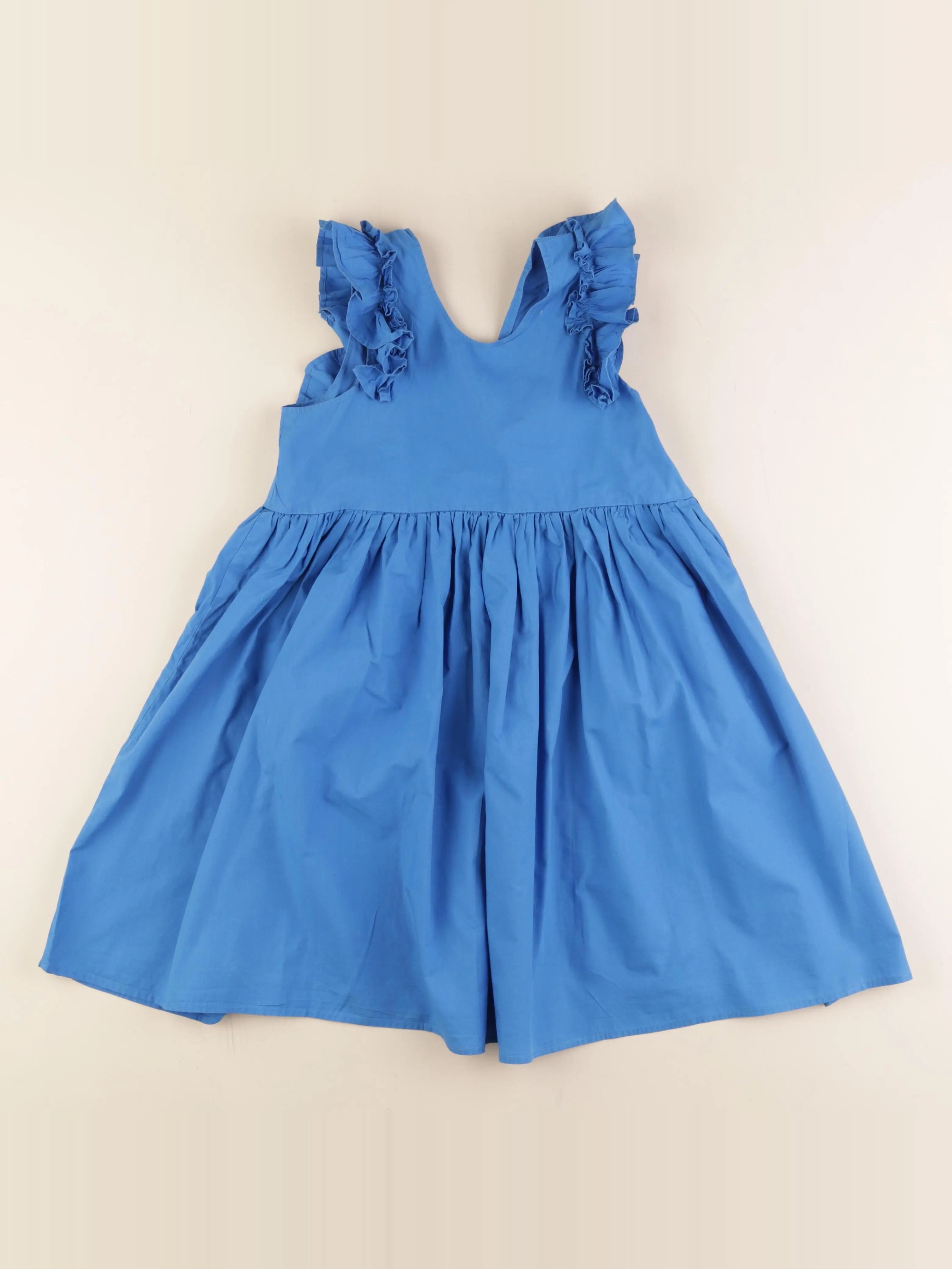 Molo - robe bleu - 7/8 ans