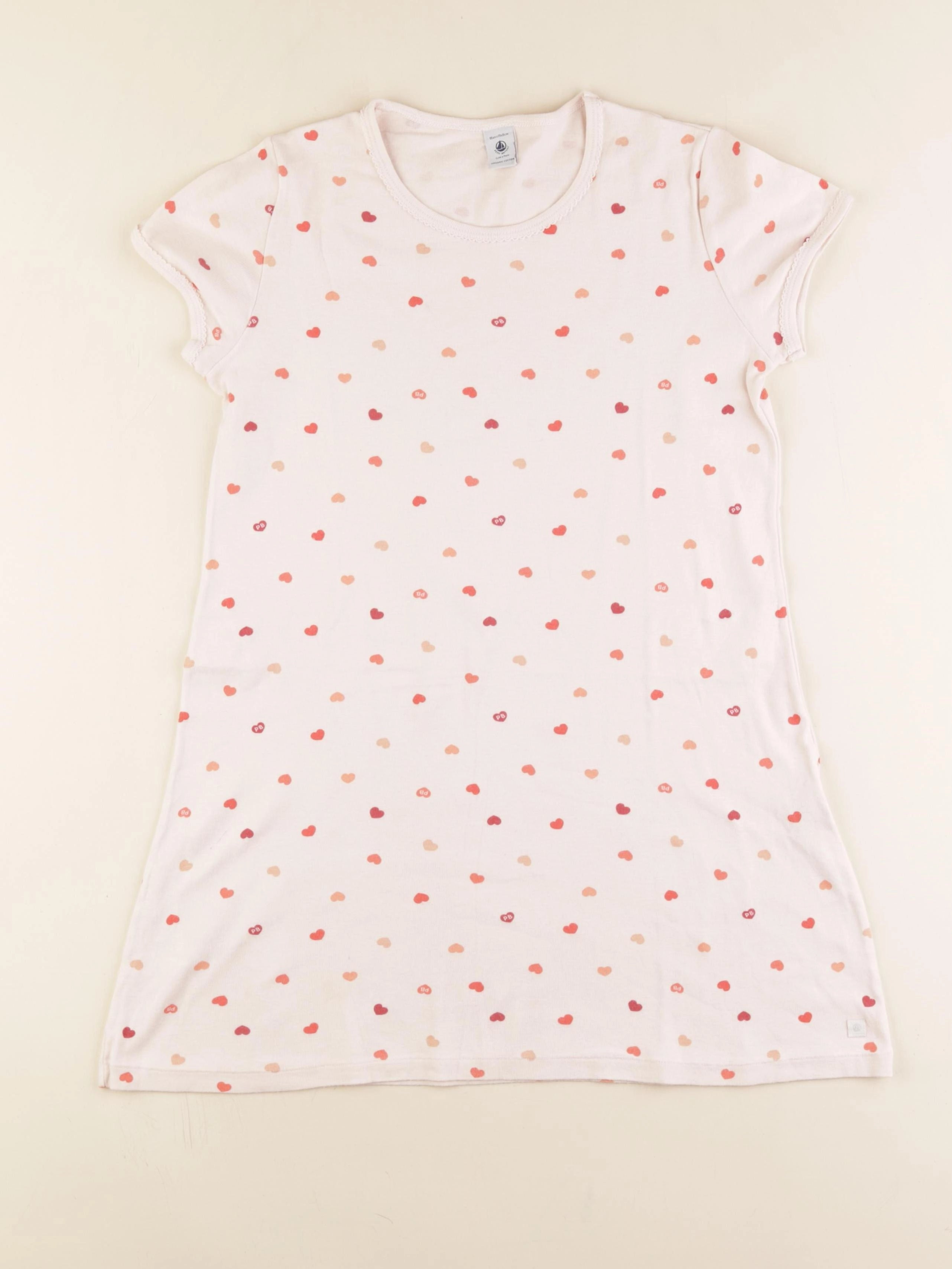 Petit Bateau - robe de chambre coton rose - 10 ans