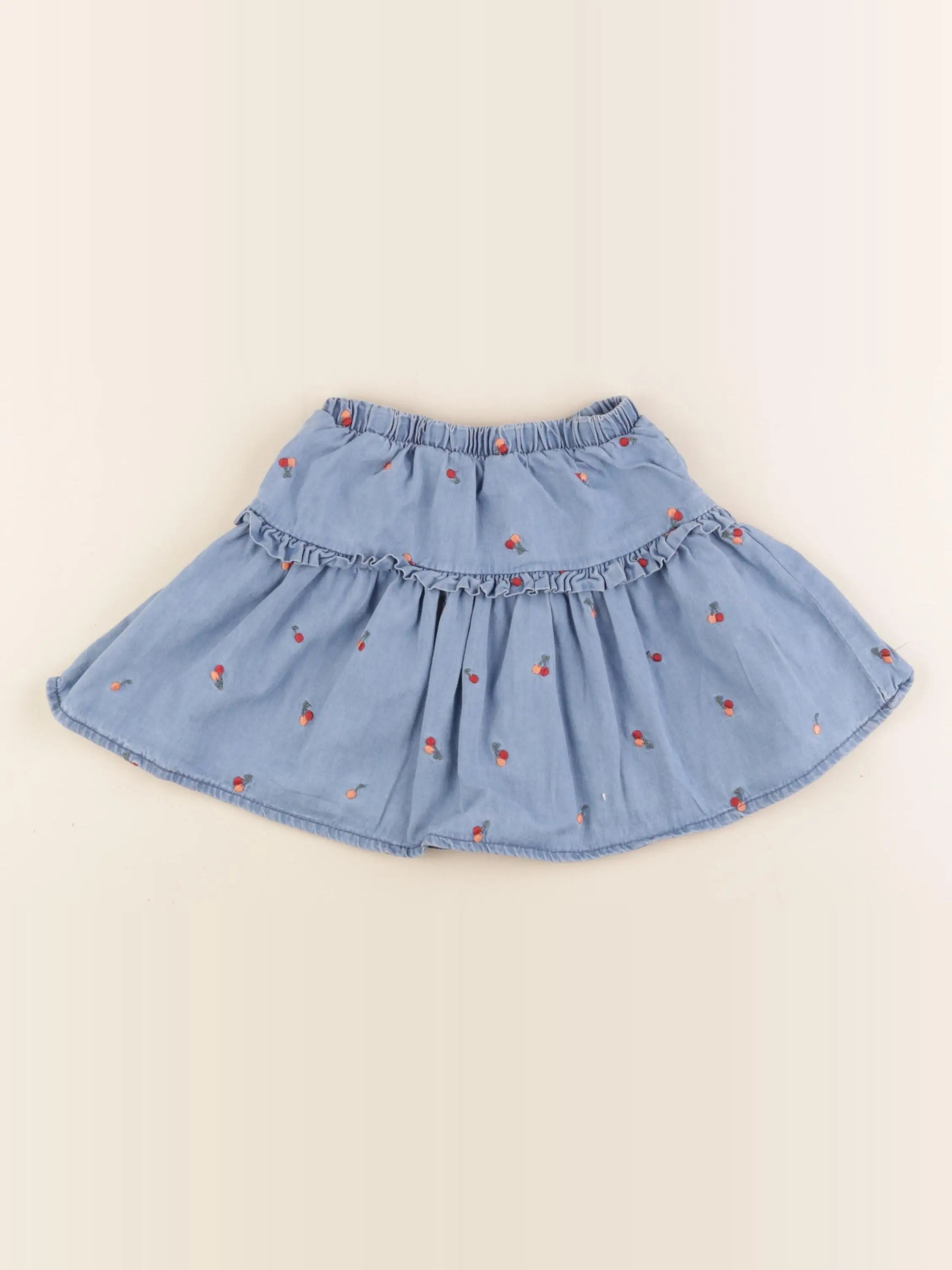 Vertbaudet - jupe bleu - 4 ans