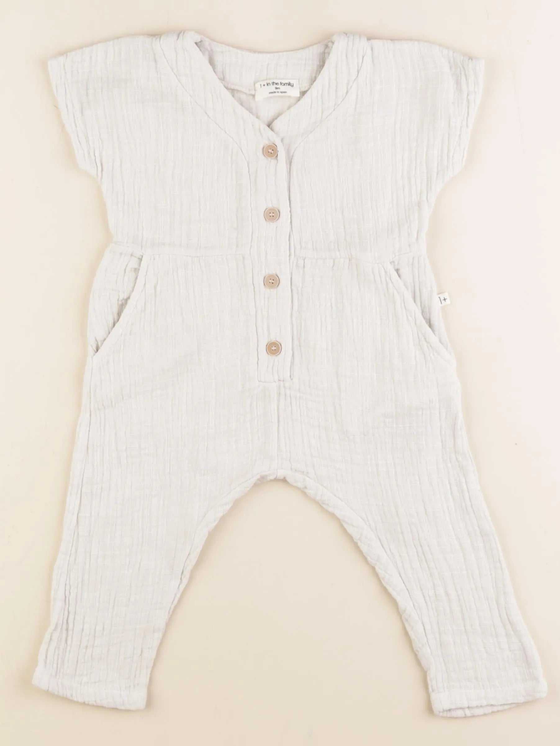 1+ In the family - combinaison blanc - 9 mois