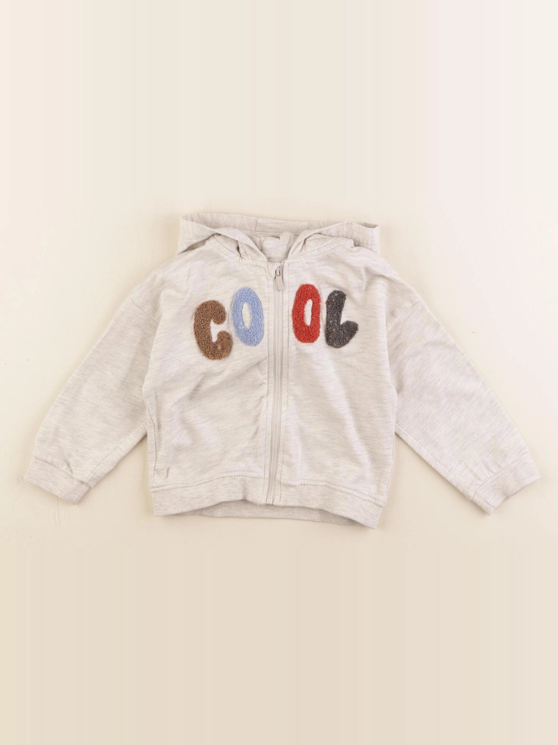 Vertbaudet - sweat gris - 18 mois