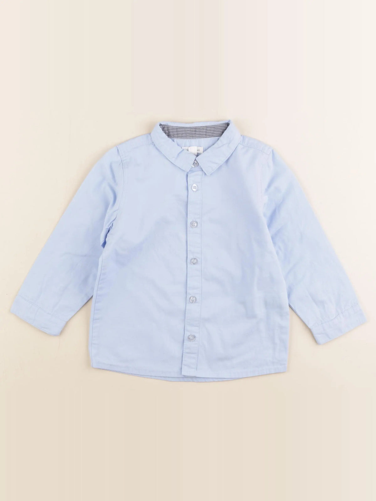 Vertbaudet - chemise bleu - 2 ans