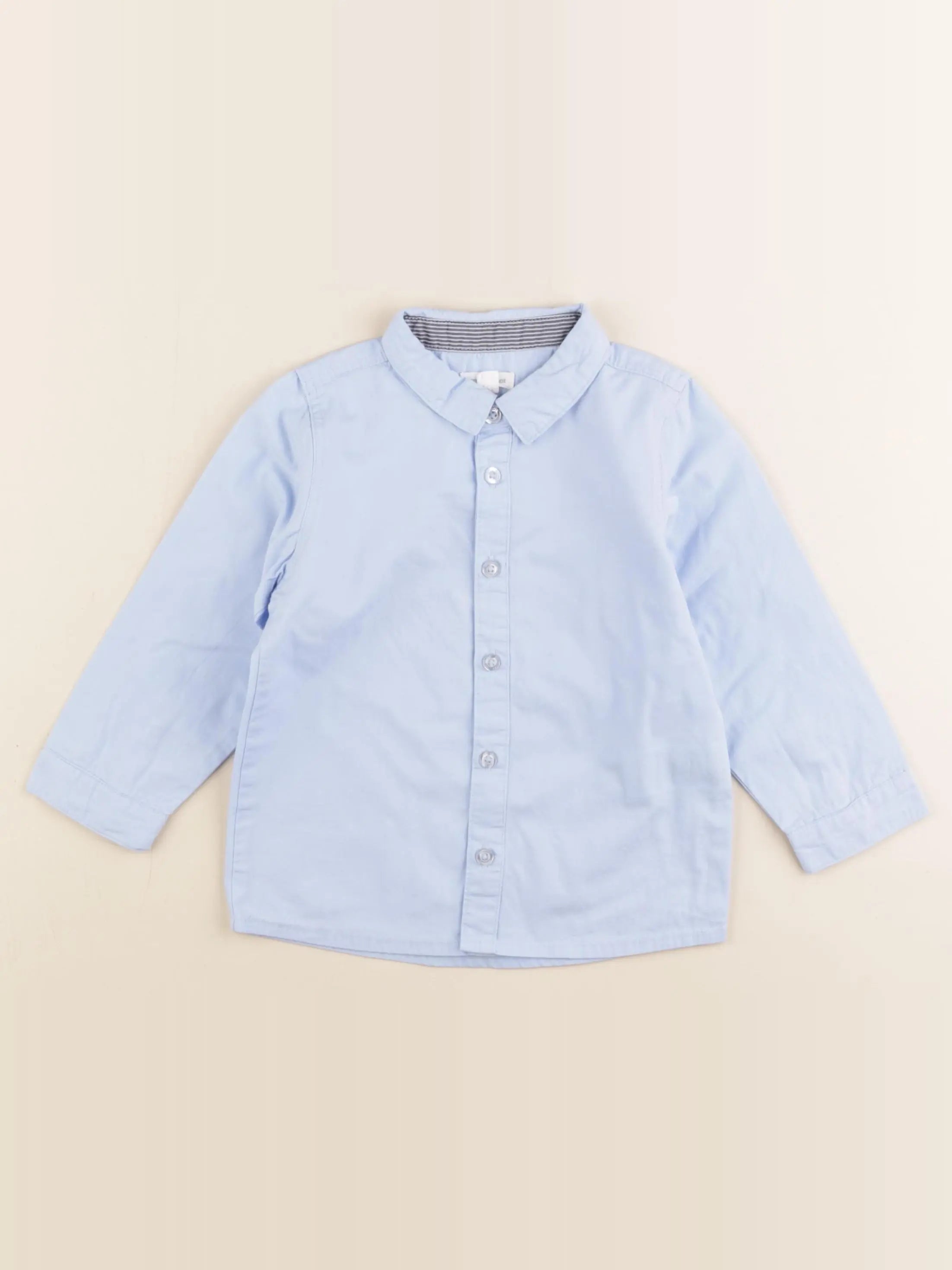 Vertbaudet - chemise bleu - 2 ans