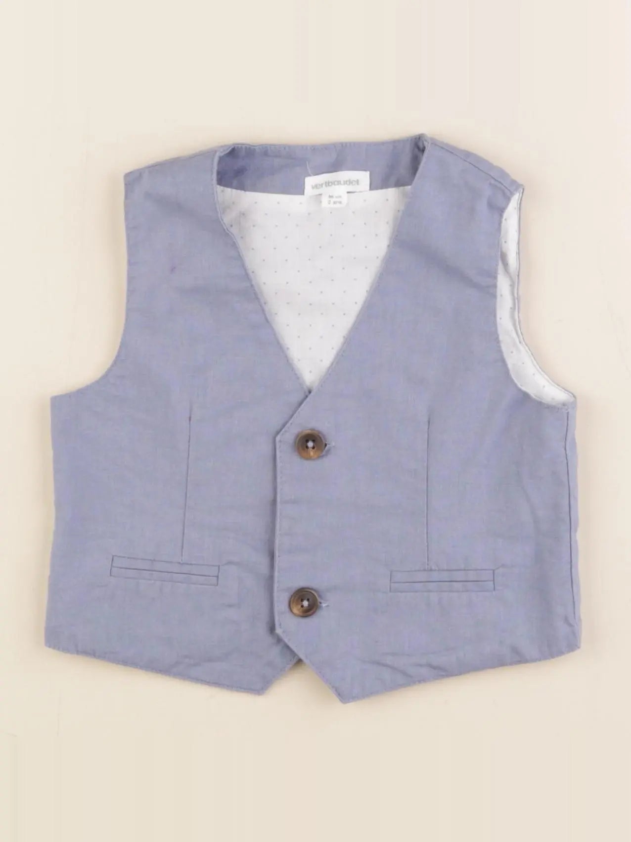 Vertbaudet - gilet bleu - 2 ans
