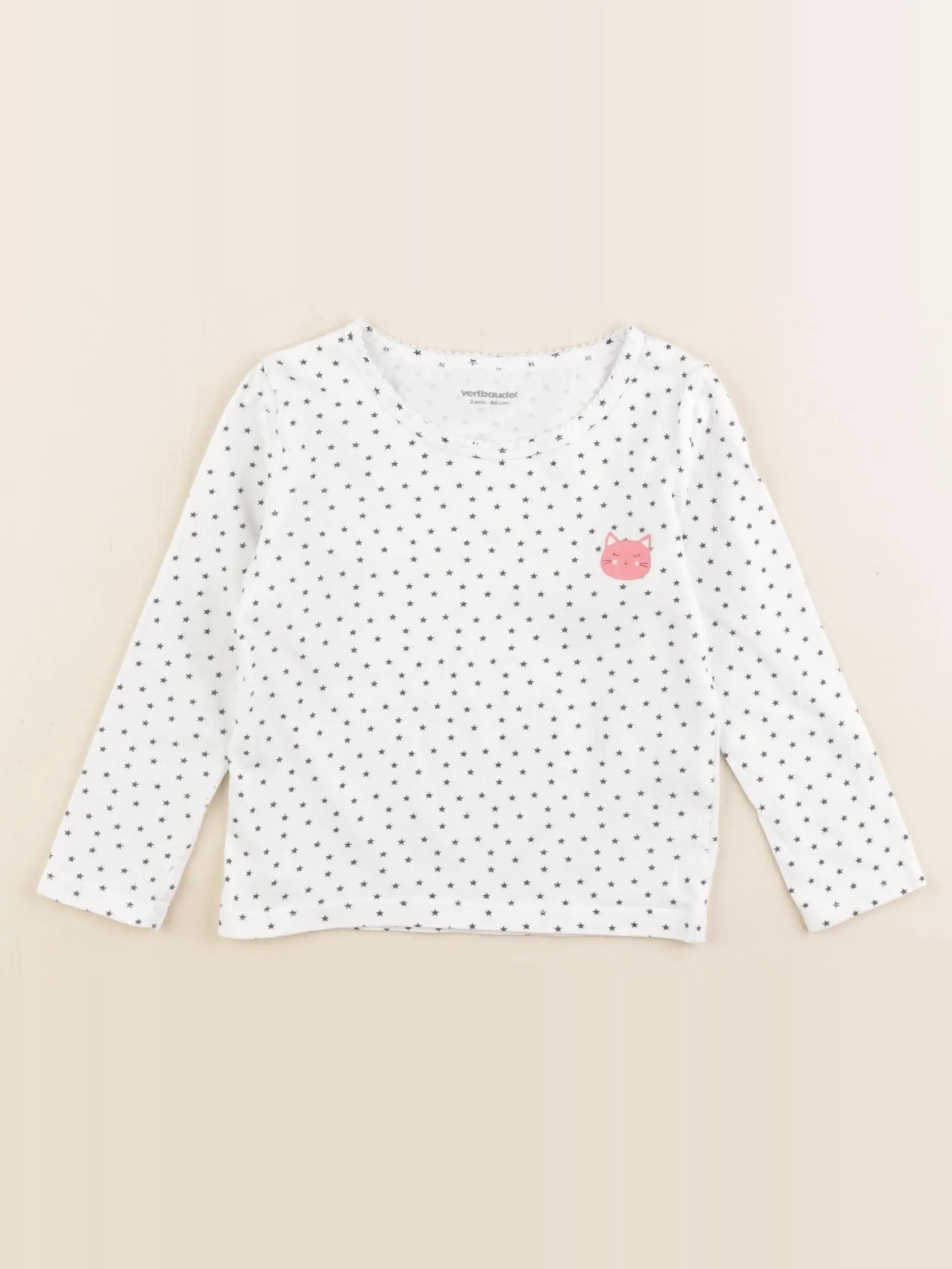 Vertbaudet - maillot de corps blanc - 2 ans