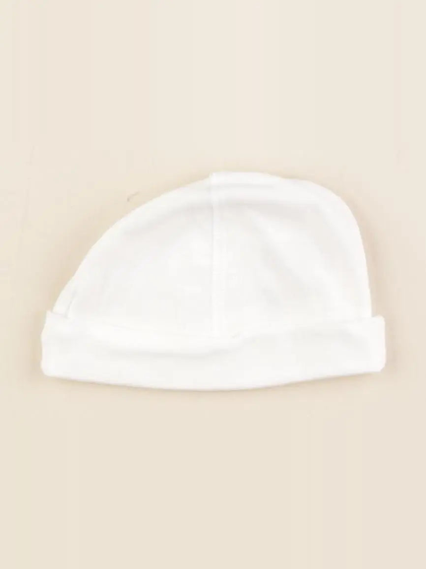 Petit Bateau - bonnet blanc - 3/6 mois